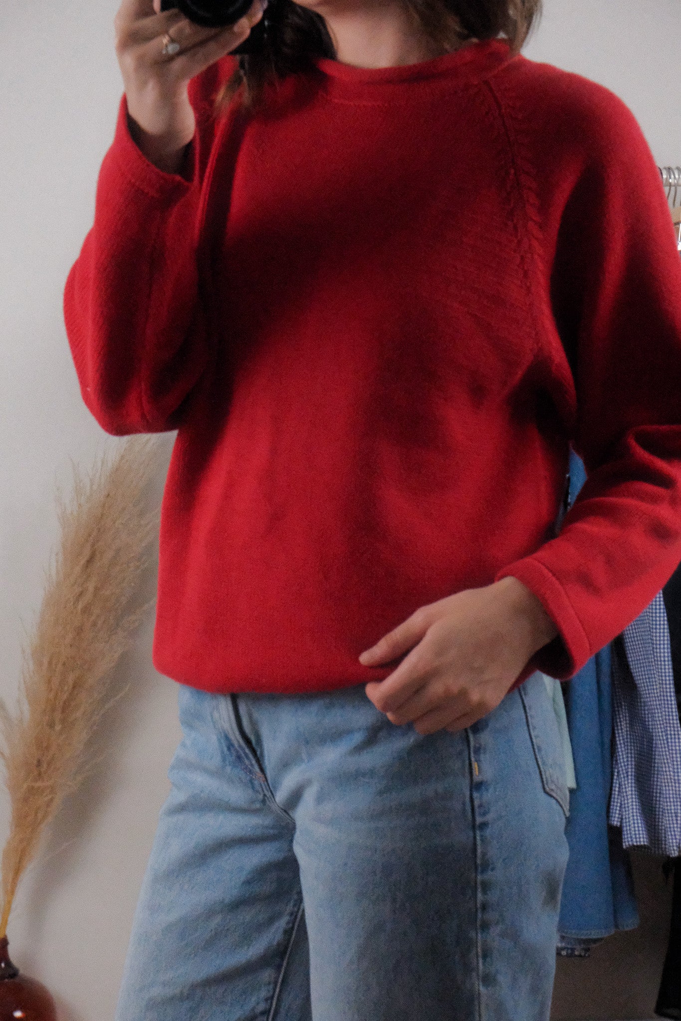 Vintage x Cotton Rolled Neck Sweater (S/M)