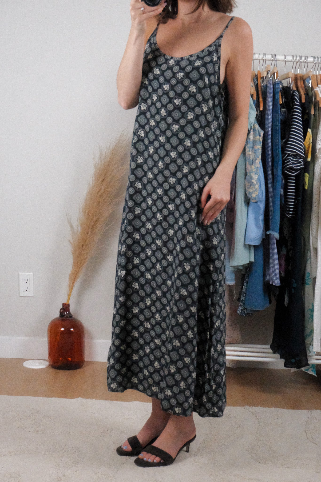 Made in Canada x Vintage x Patterned Maxi Dress (M/L)