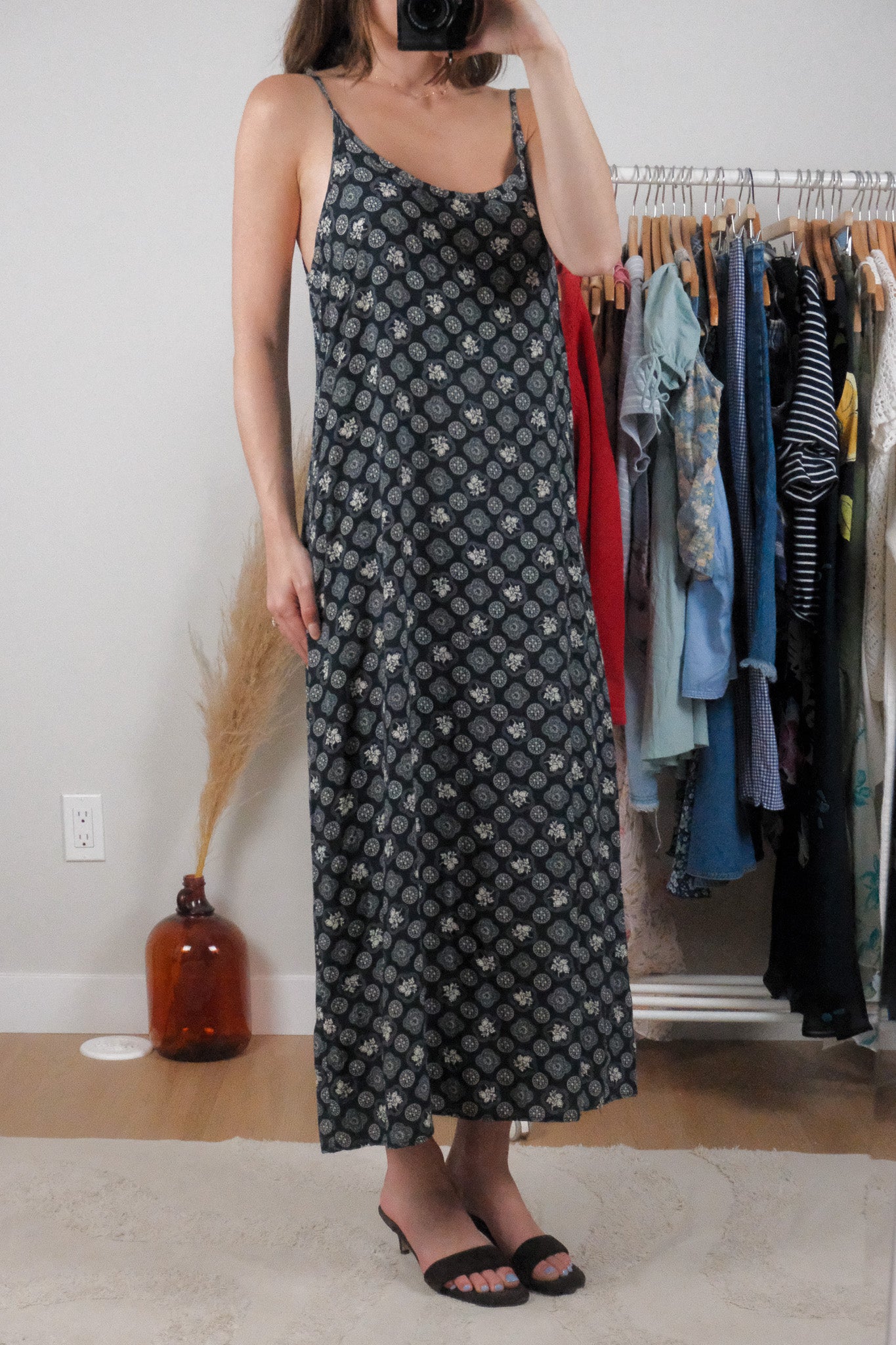Made in Canada x Vintage x Patterned Maxi Dress (M/L)