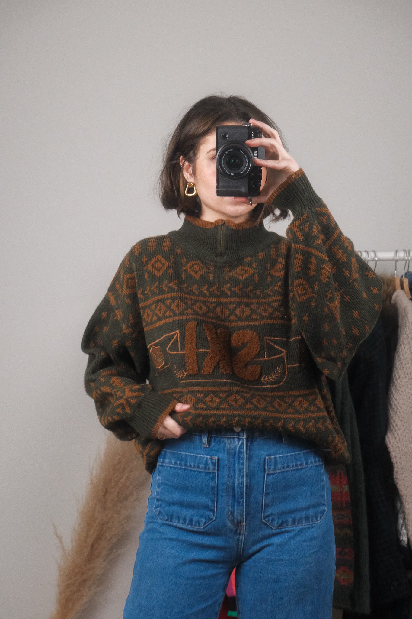 Vintage x Patterned Knit (L)