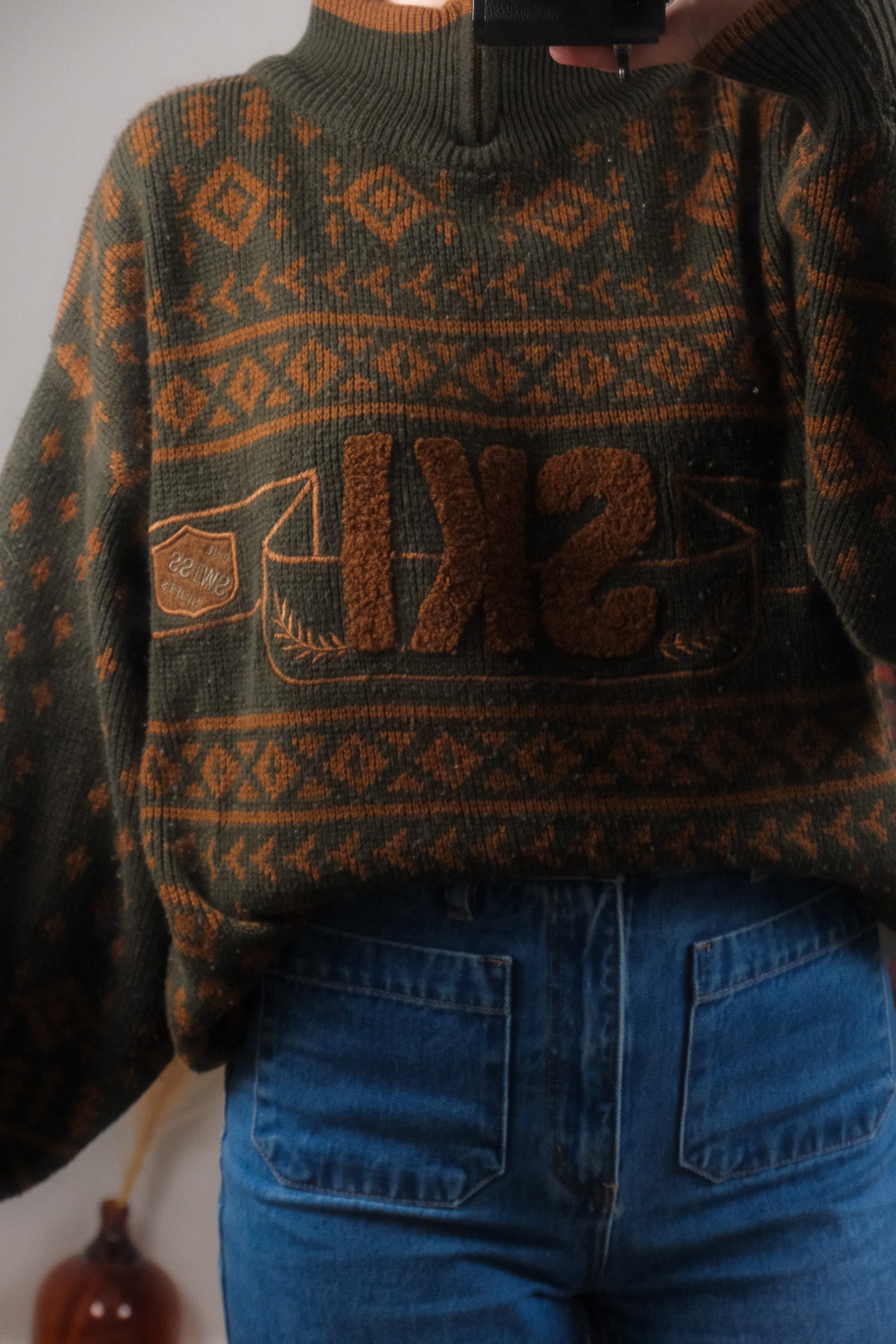 Vintage x Patterned Knit (L)