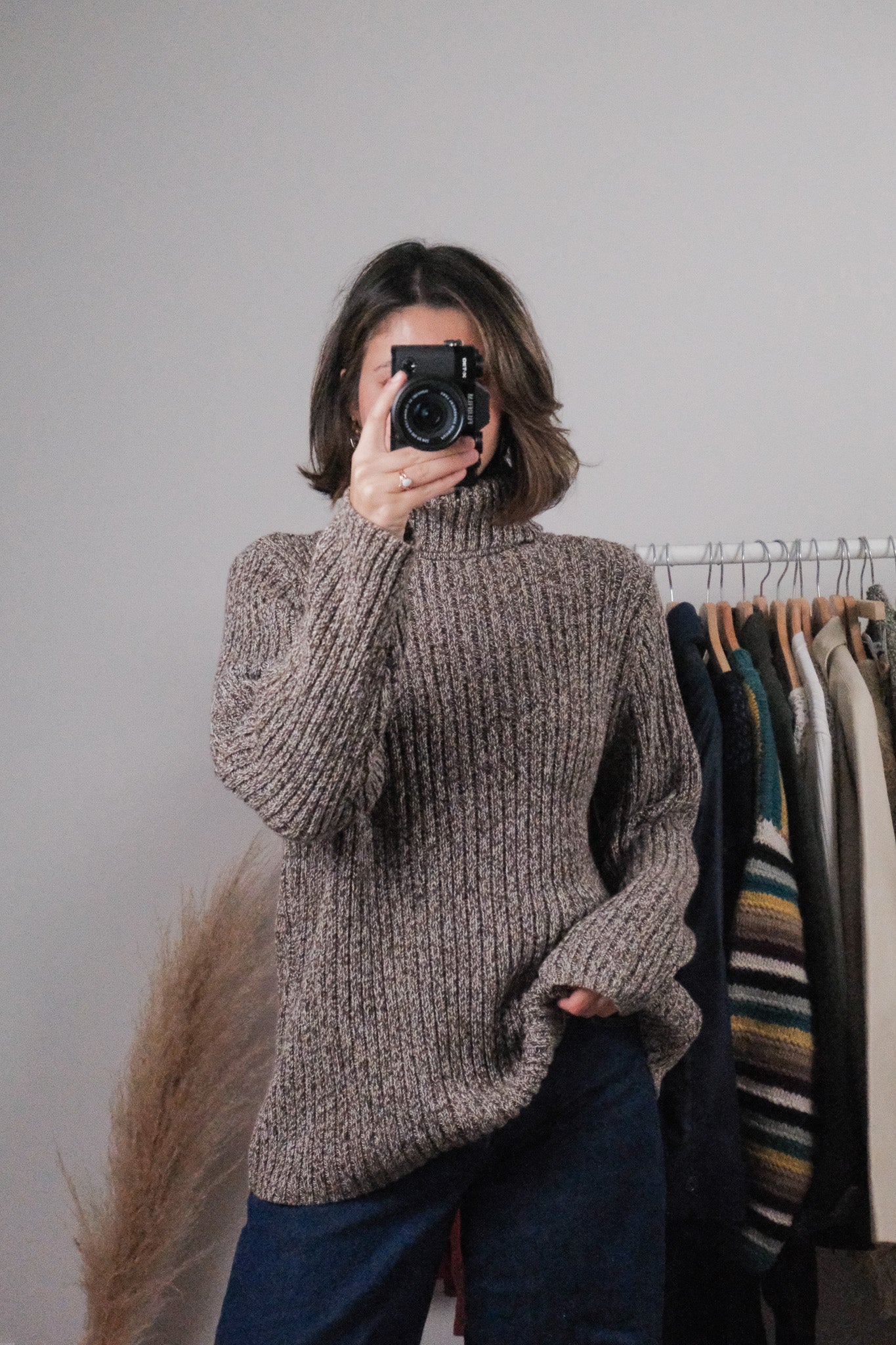 Vintage x Cotton Heathered Turtleneck (L)