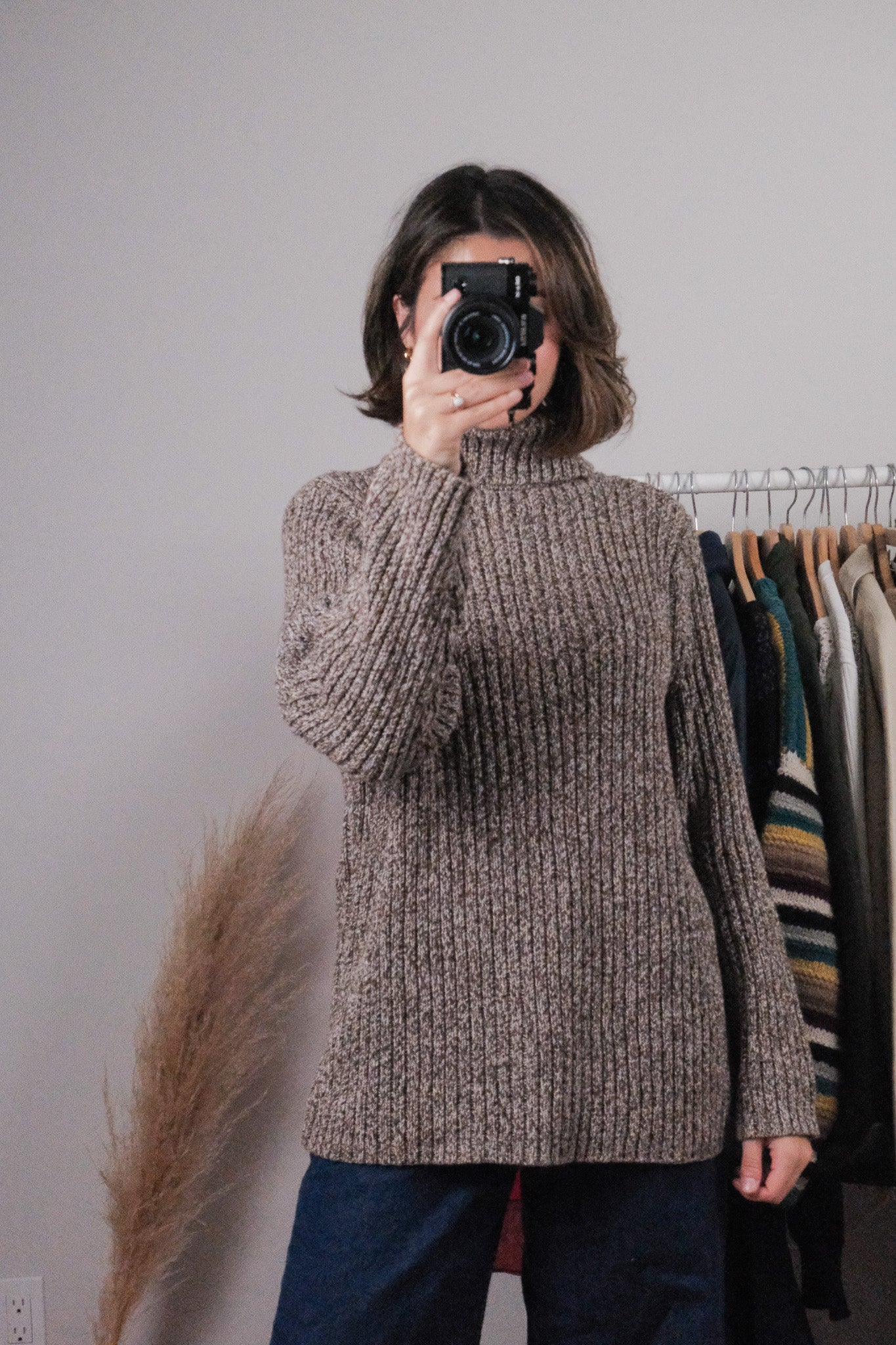 Vintage x Cotton Heathered Turtleneck (L)