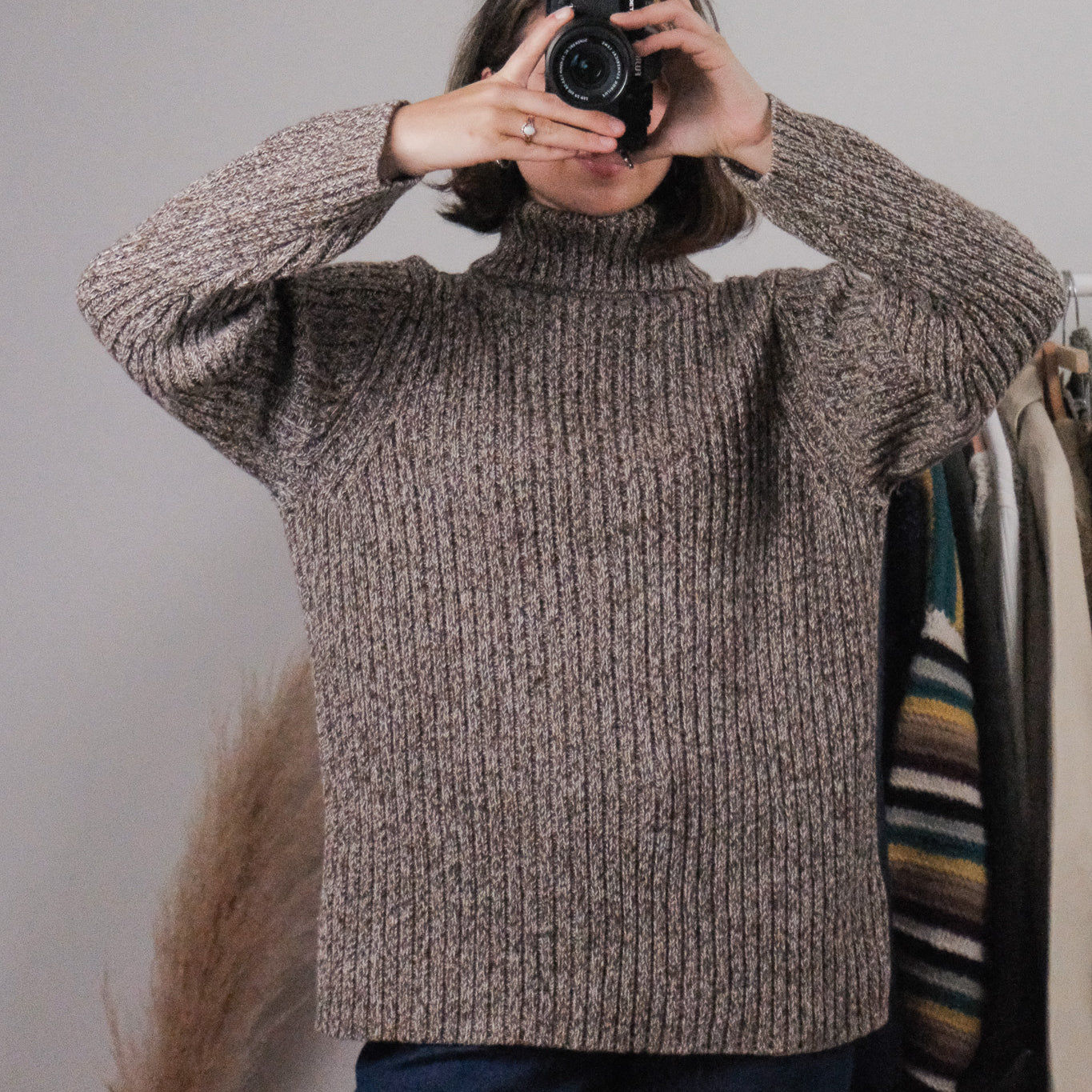 Vintage x Cotton Heathered Turtleneck (L)