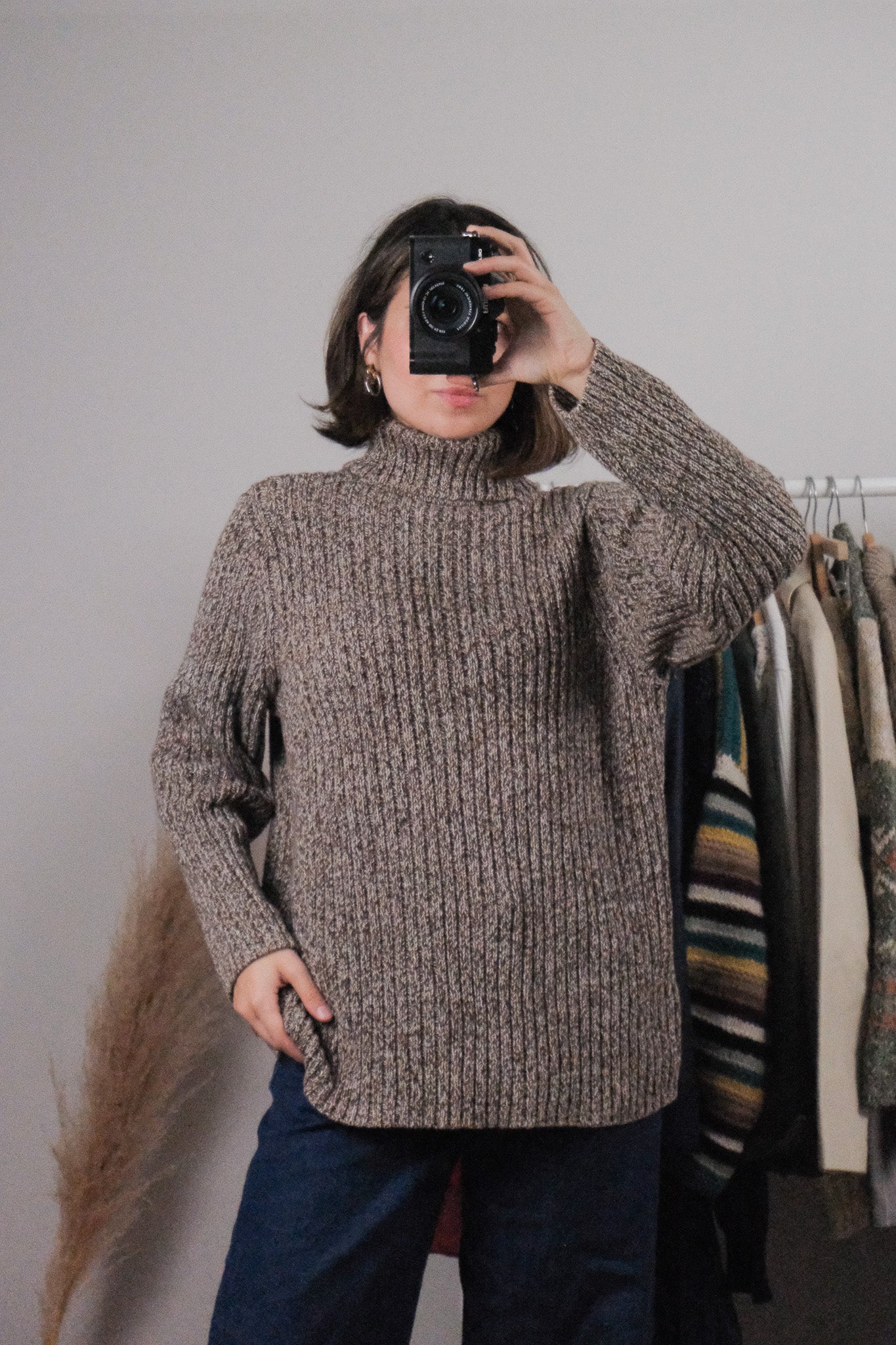 Vintage x Cotton Heathered Turtleneck (L)