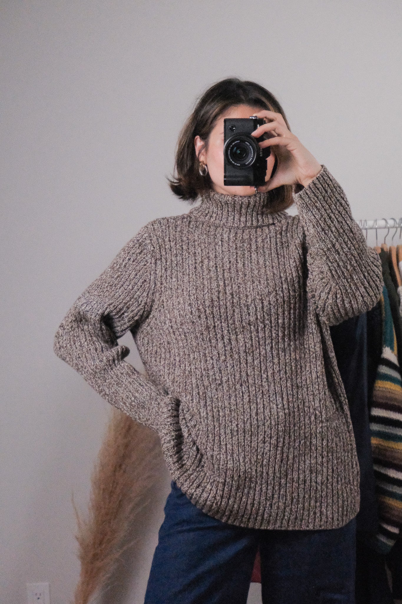 Vintage x Cotton Heathered Turtleneck (L)