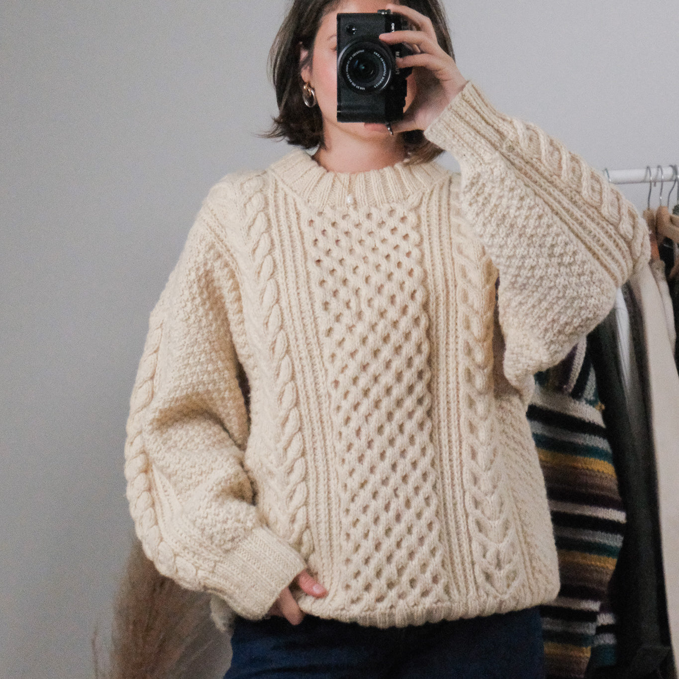 Handknit x Wool Chunky Knit (M-XL)