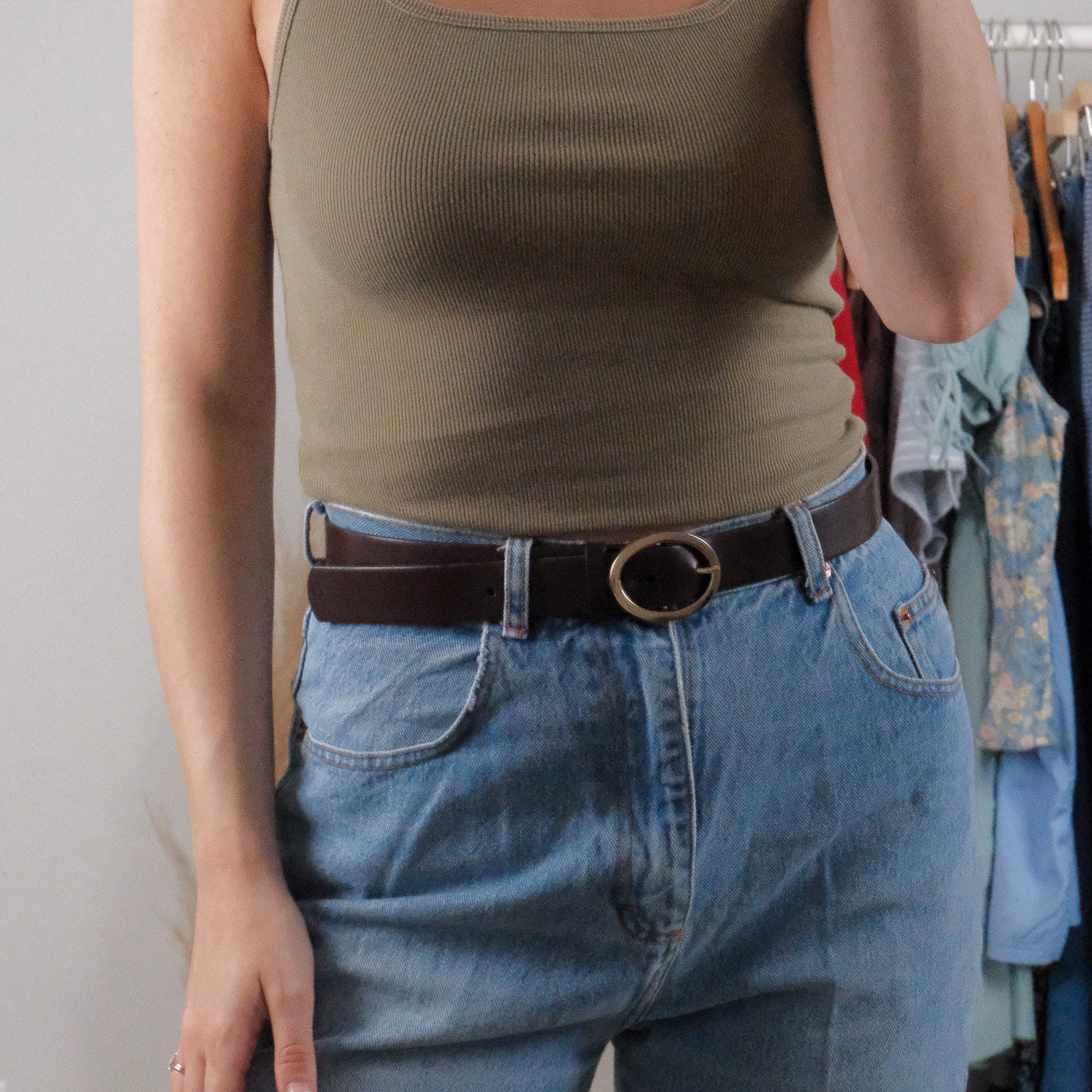 Made in USA x Leather Belt (S)