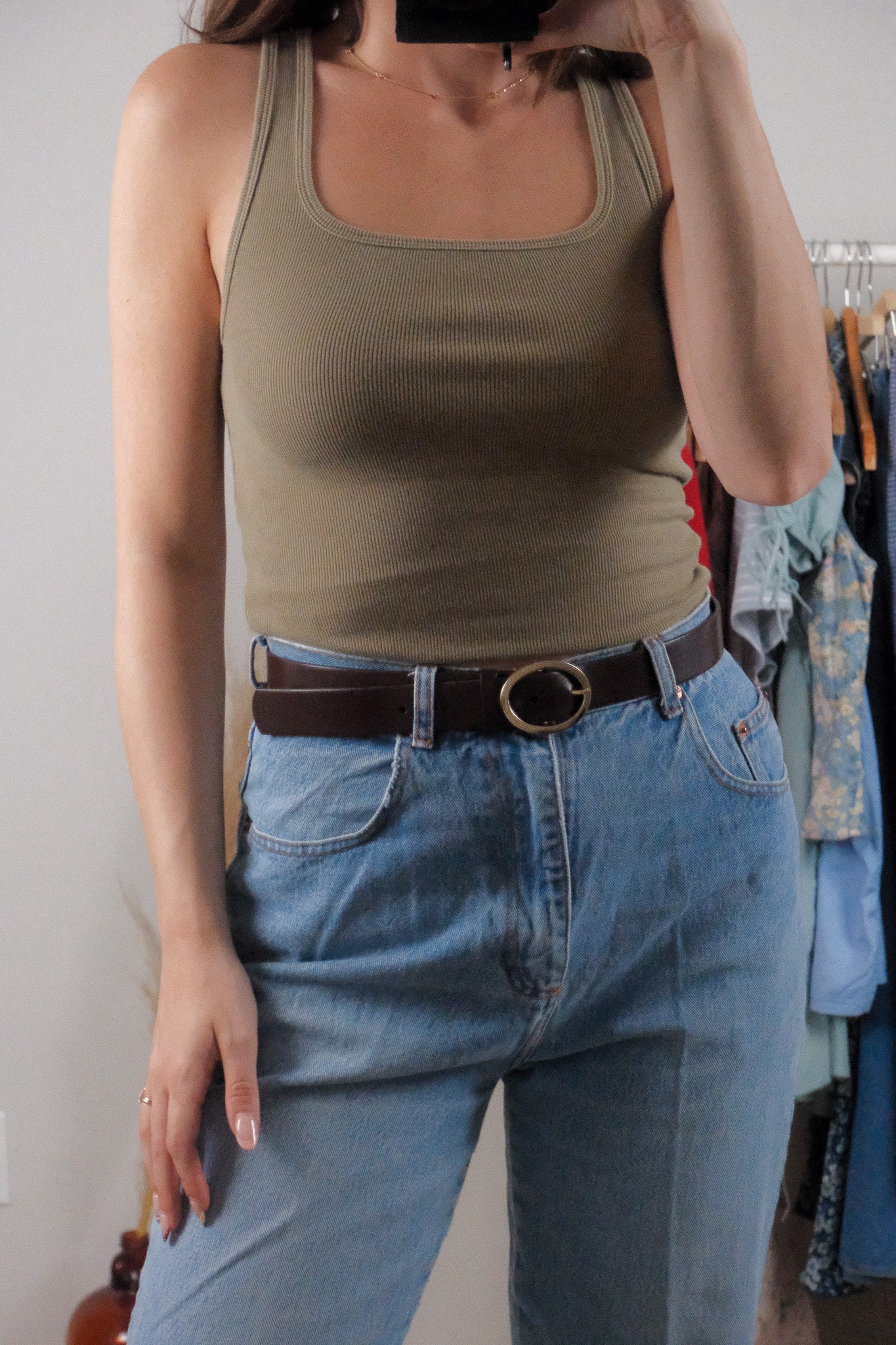 Made in USA x Leather Belt (S)