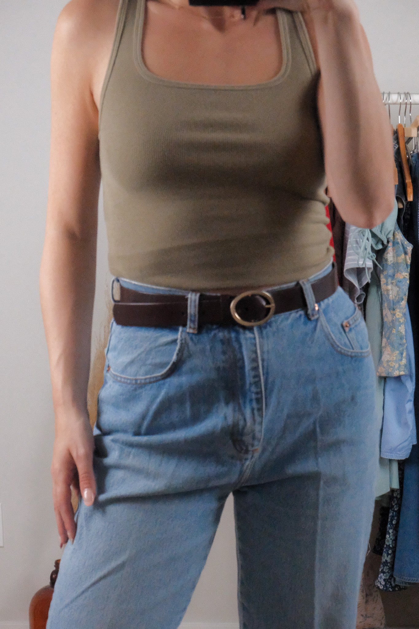 Made in USA x Leather Belt (S)