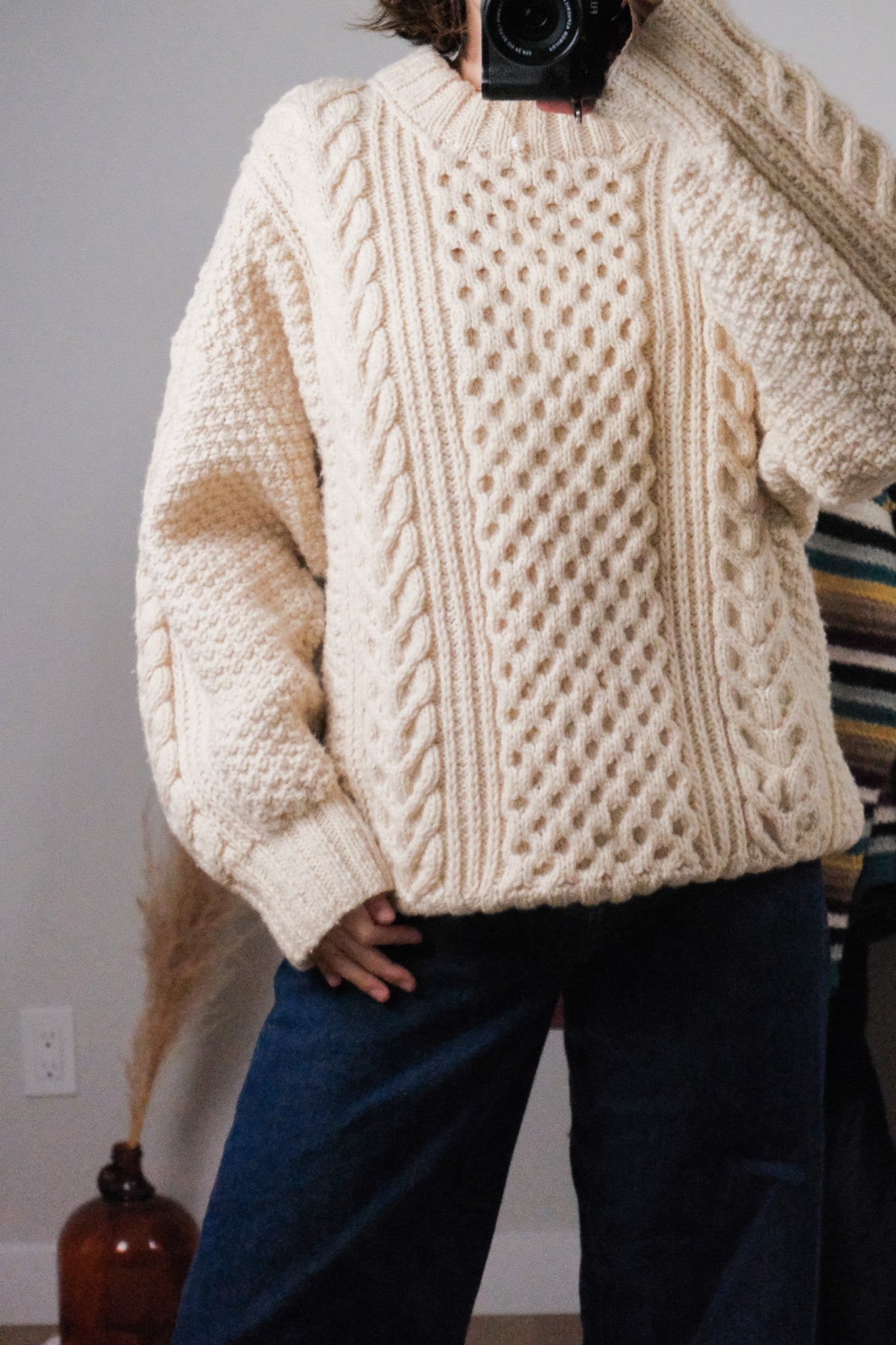 Handknit x Wool Chunky Knit (M-XL)