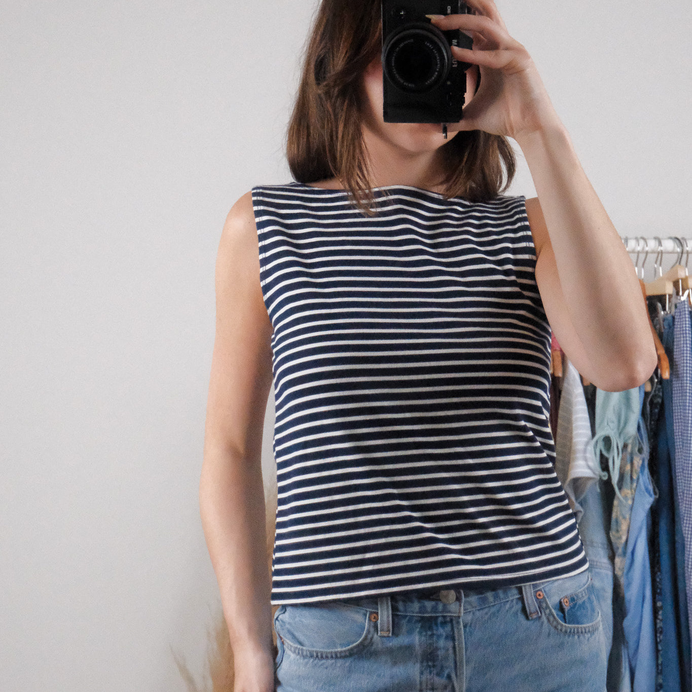 Modern x Striped Boatneck Tank (M)