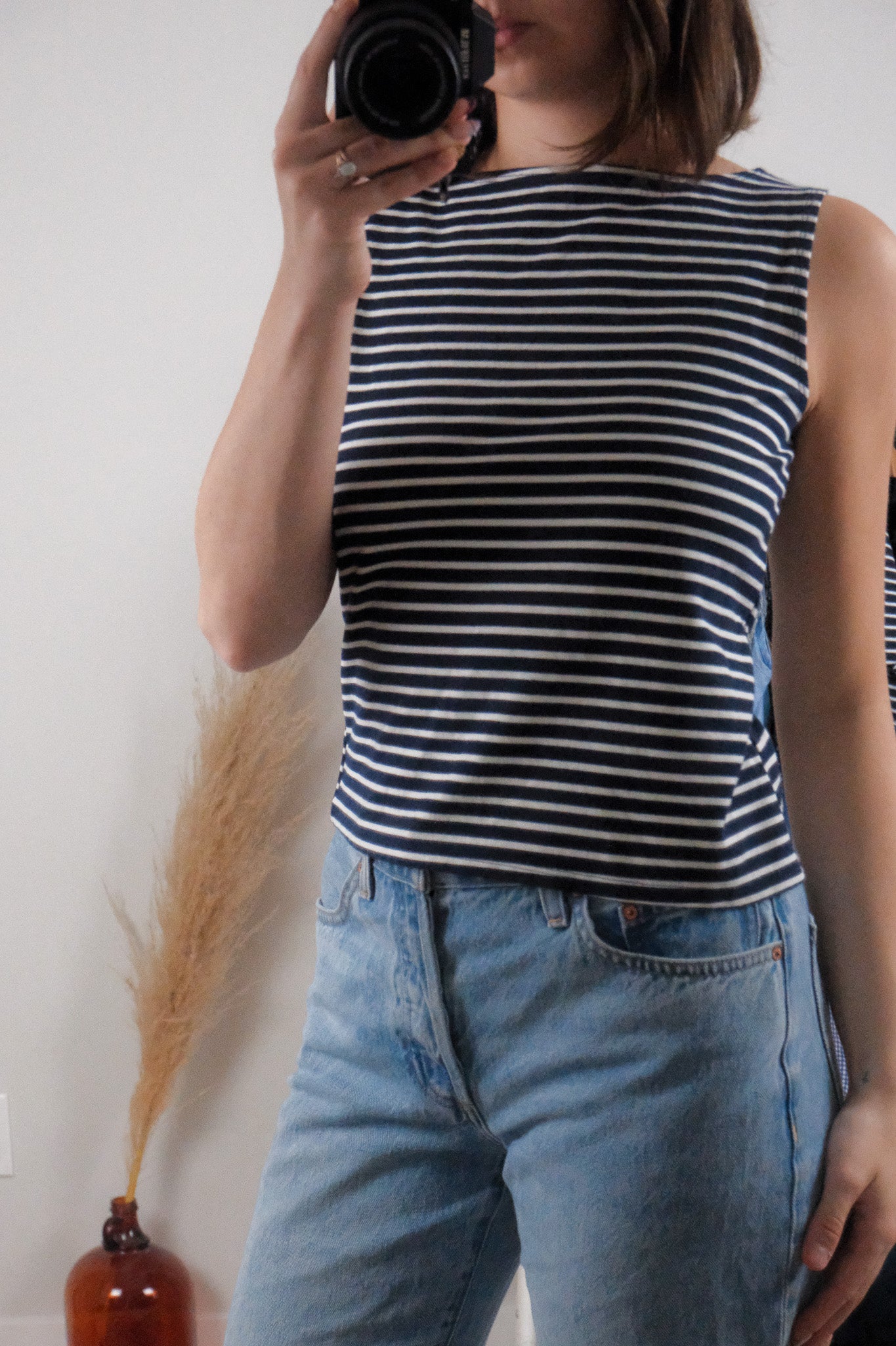 Modern x Striped Boatneck Tank (M)