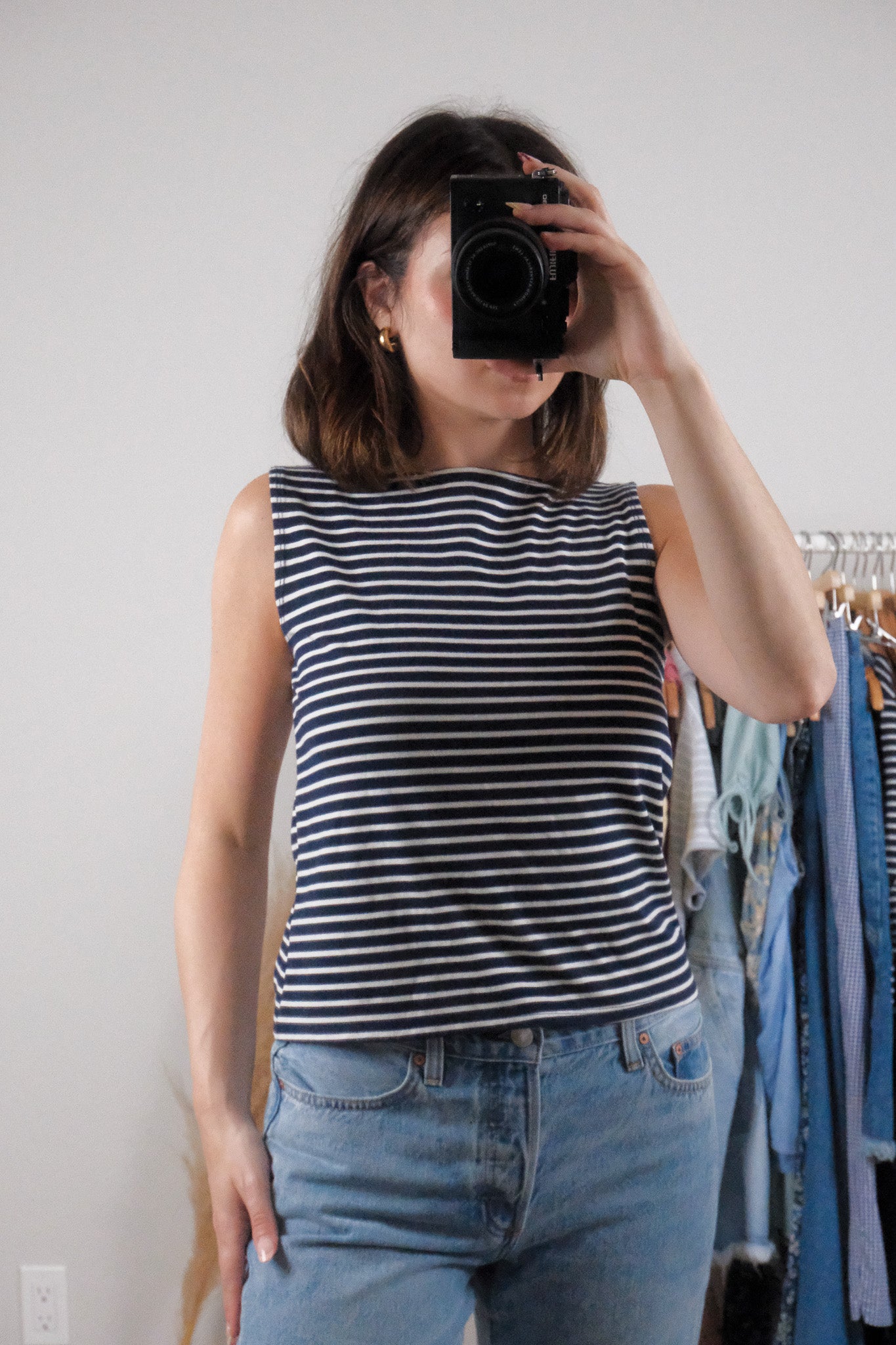 Modern x Striped Boatneck Tank (M)