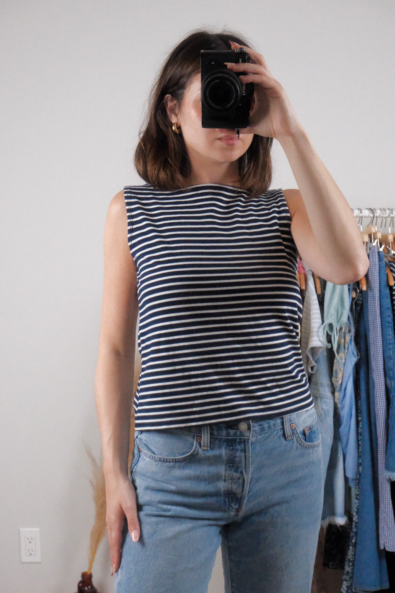 Modern x Striped Boatneck Tank (M)