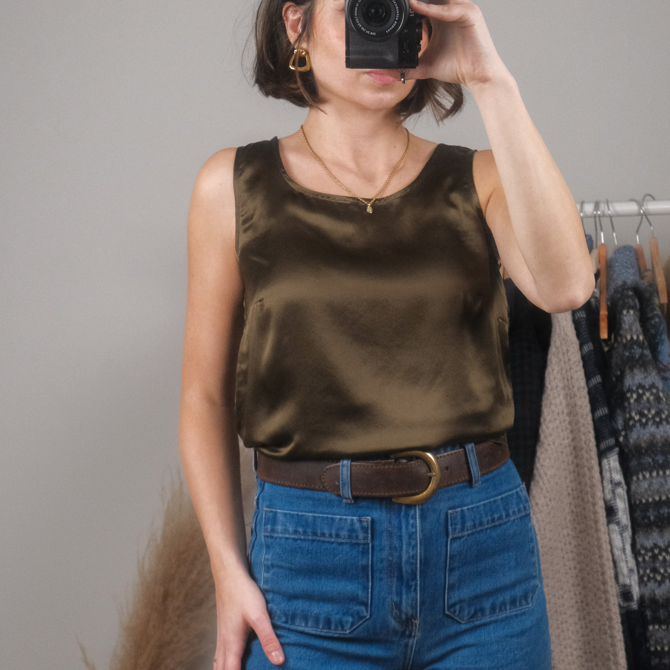 Vintage x Silk Tank (XS/S)