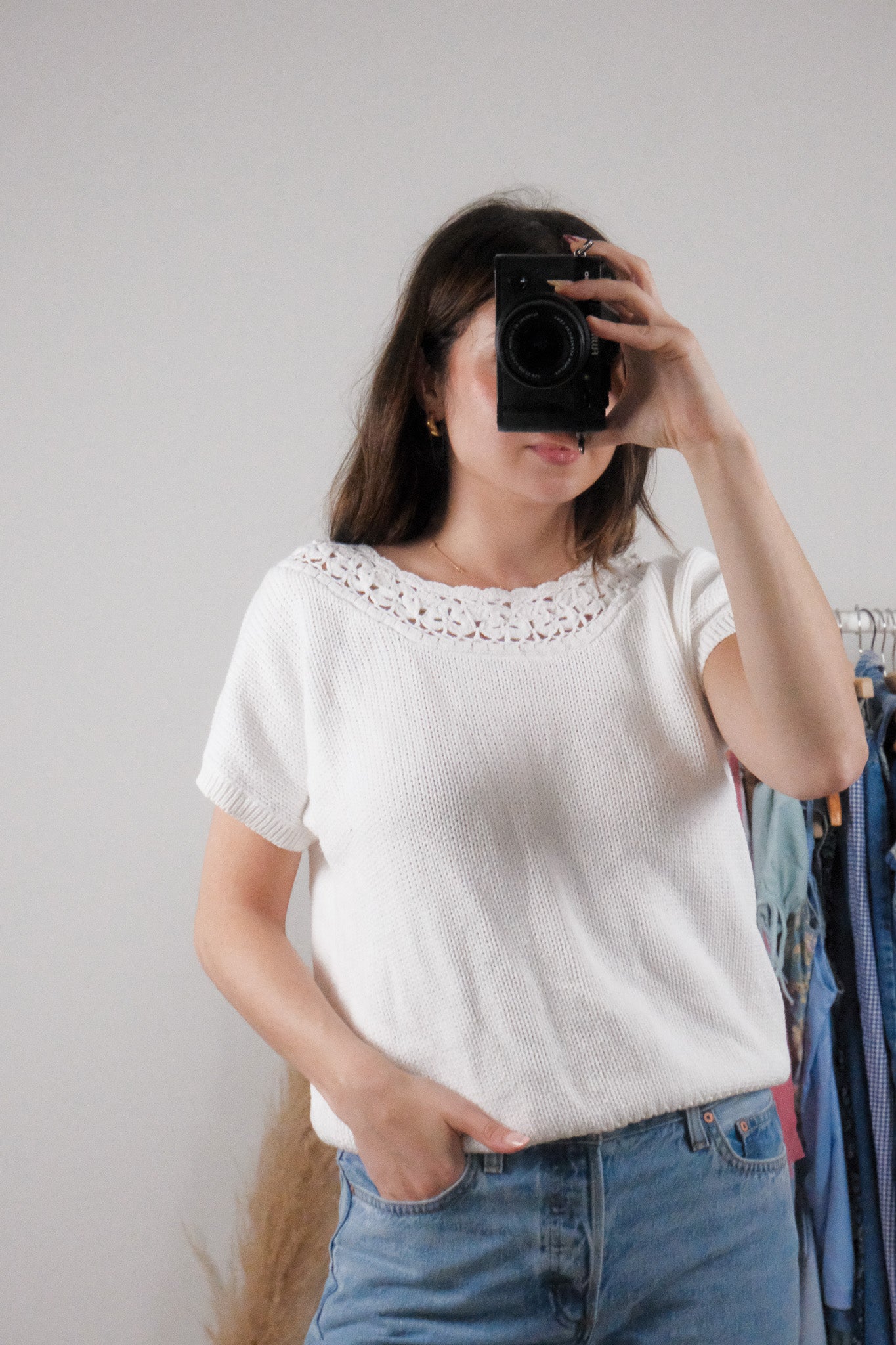 Vintage x Cotton Short-Sleeve Knit (M)