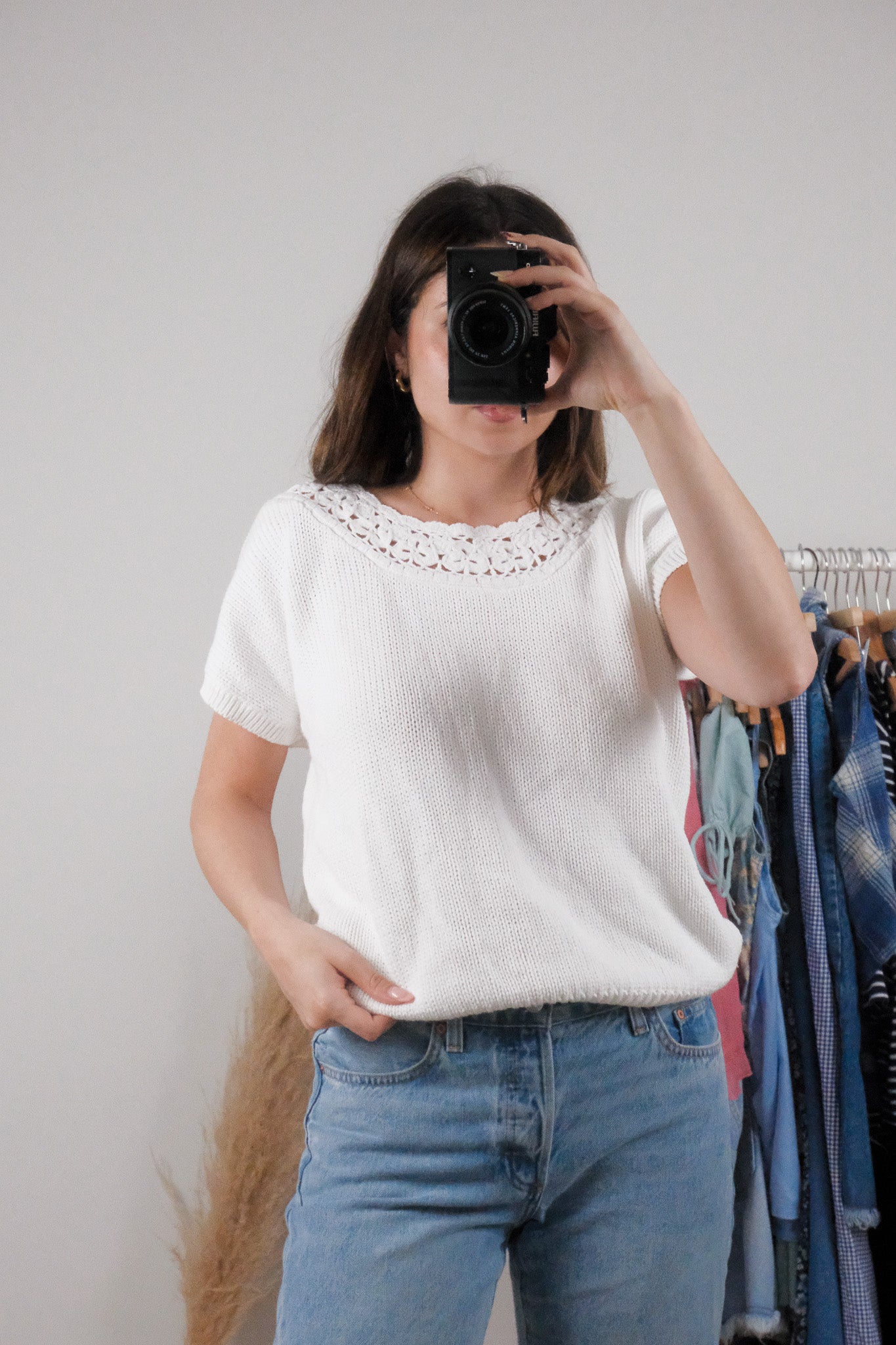 Vintage x Cotton Short-Sleeve Knit (M)