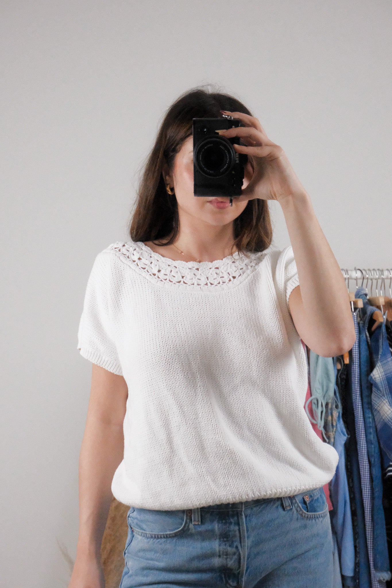 Vintage x Cotton Short-Sleeve Knit (M)