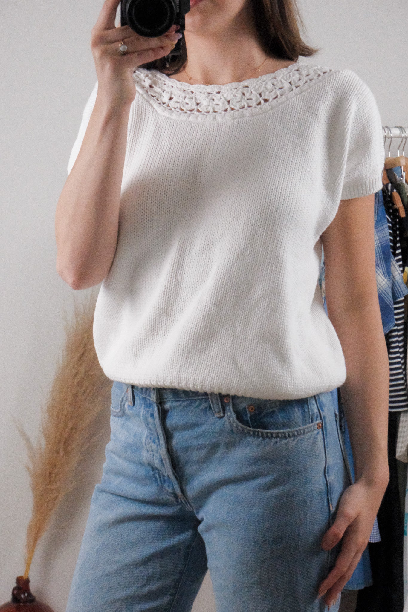 Vintage x Cotton Short-Sleeve Knit (M)