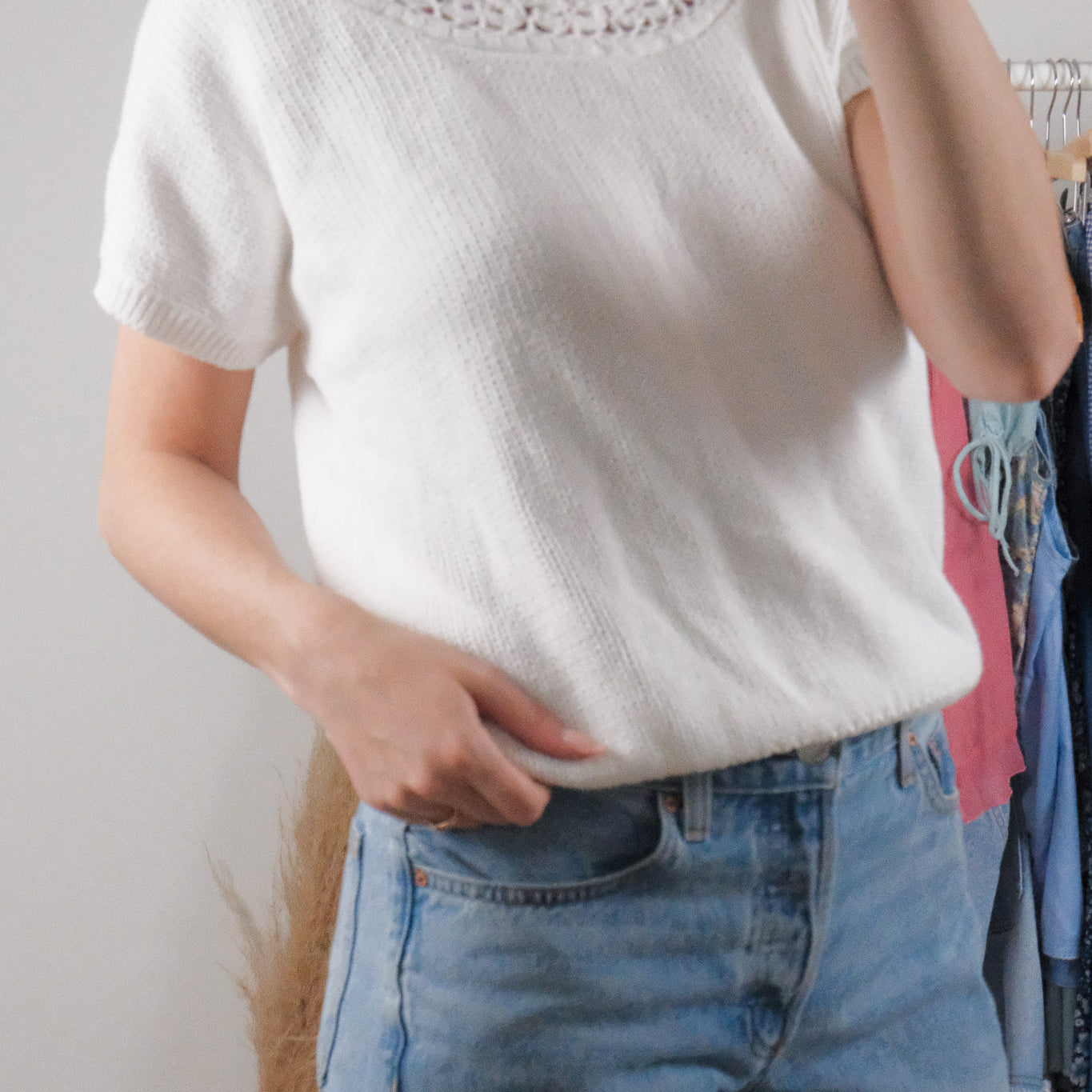 Vintage x Cotton Short-Sleeve Knit (M)