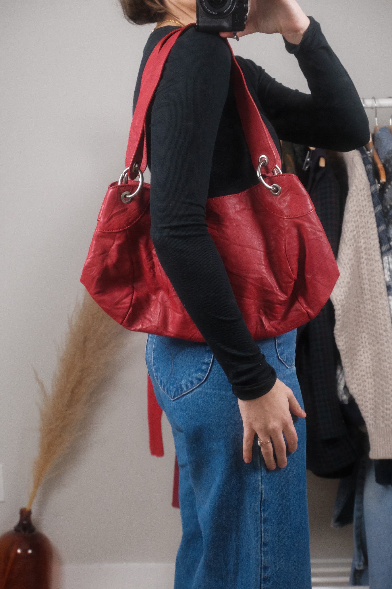 Vintage x Faux Leather Purse