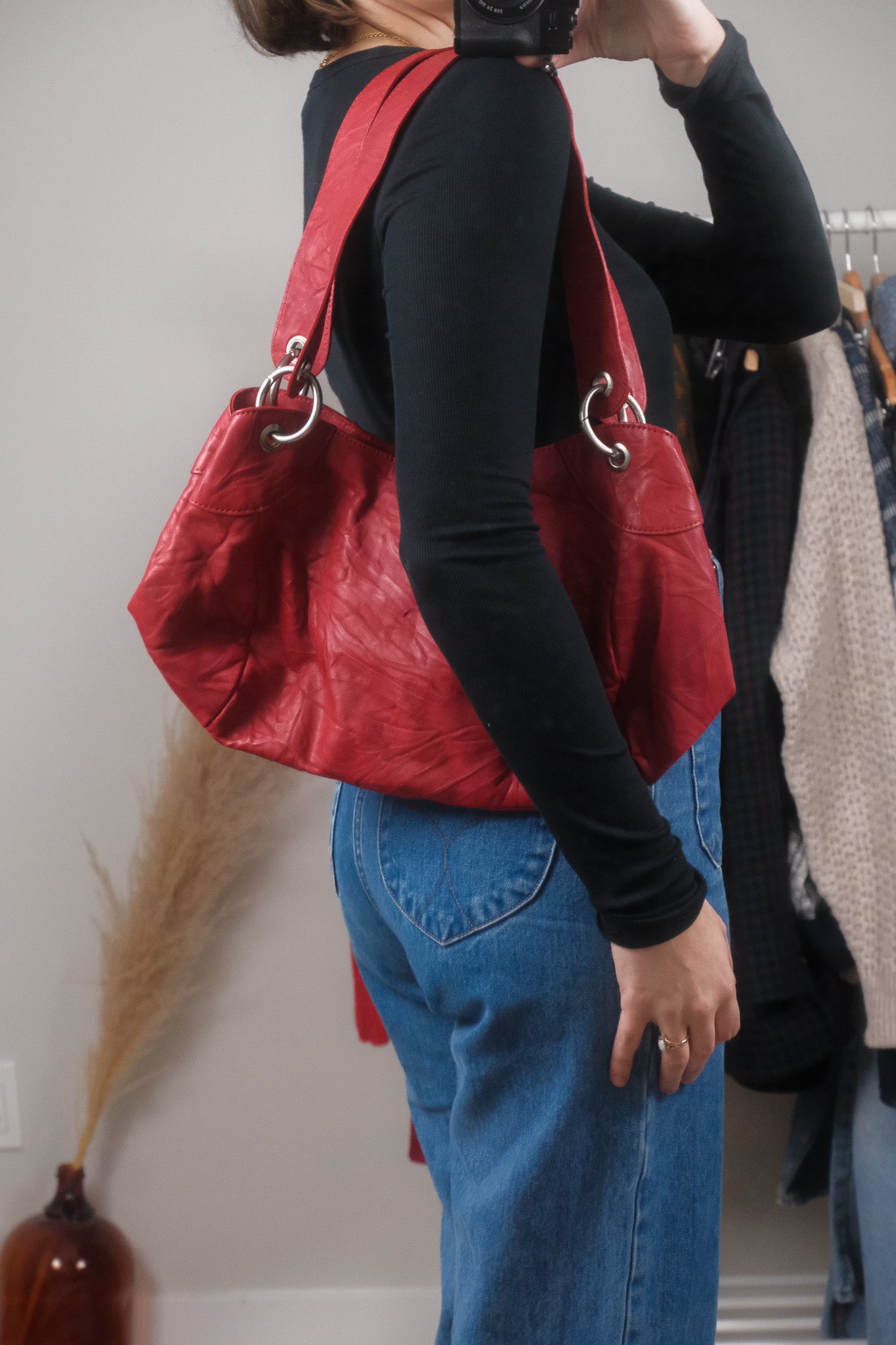 Vintage x Faux Leather Purse