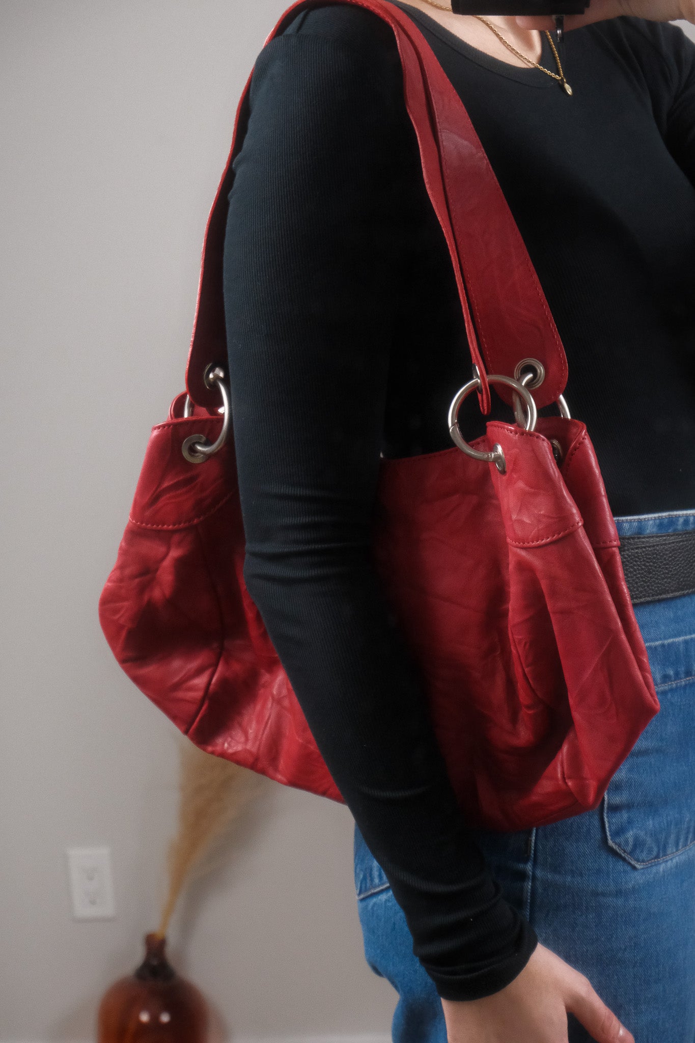 Vintage x Faux Leather Purse
