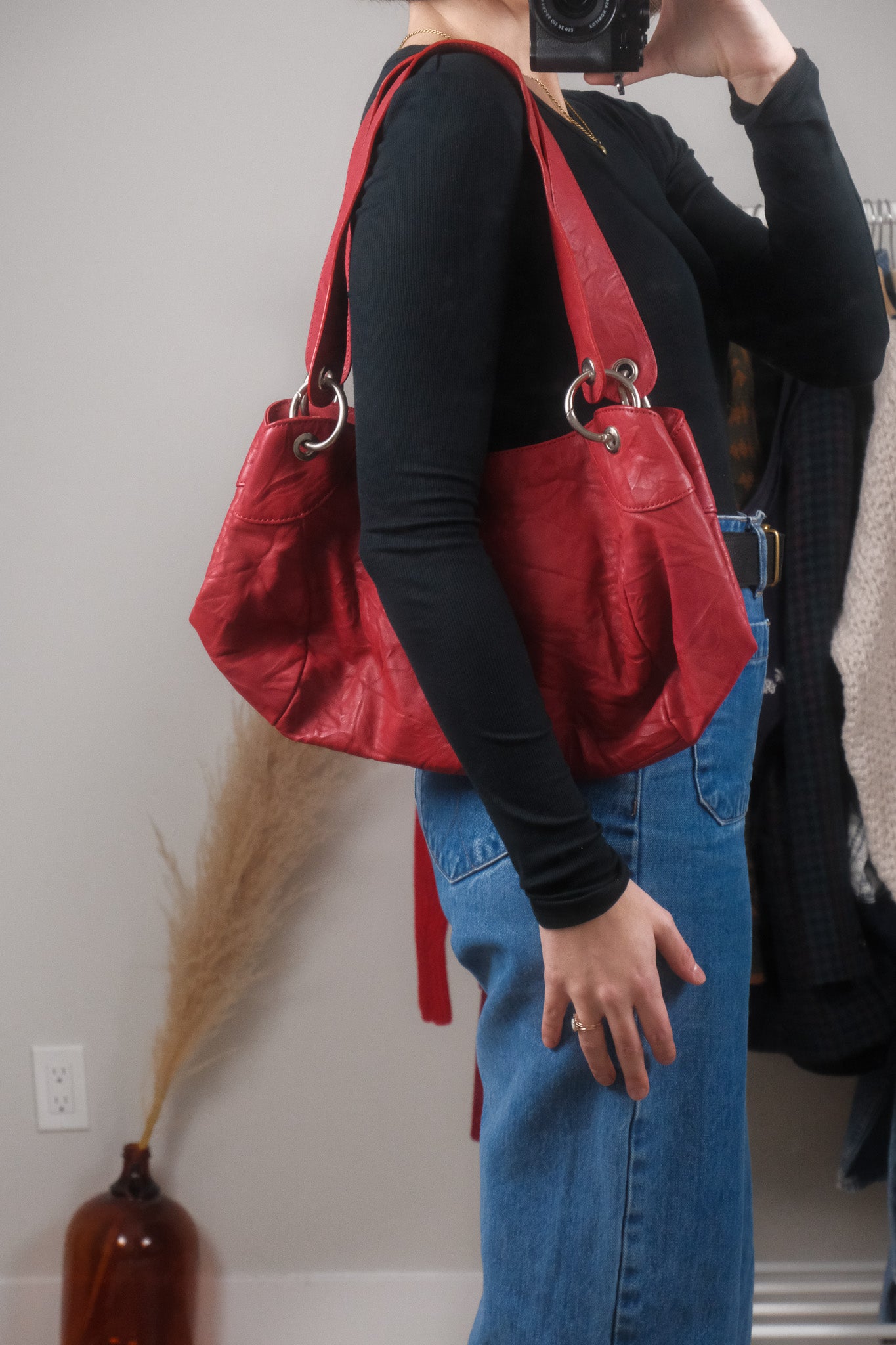 Vintage x Faux Leather Purse