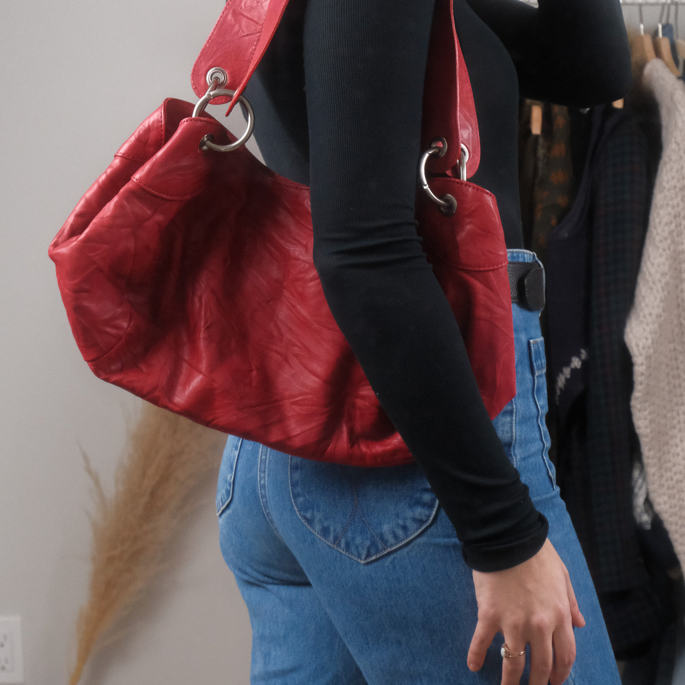 Vintage x Faux Leather Purse