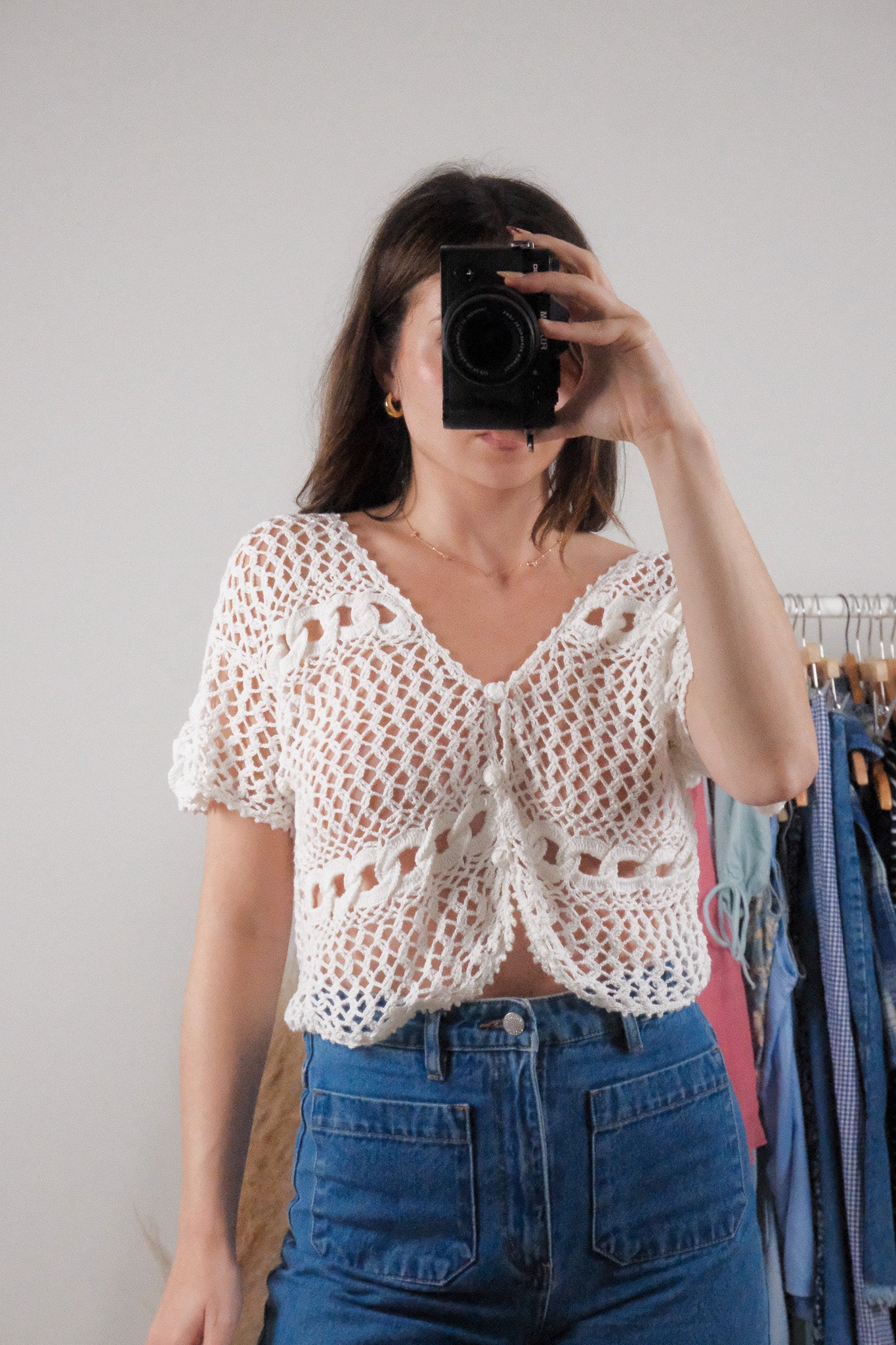 Vintage x Cotton Short-Sleeve Knit (S/M)