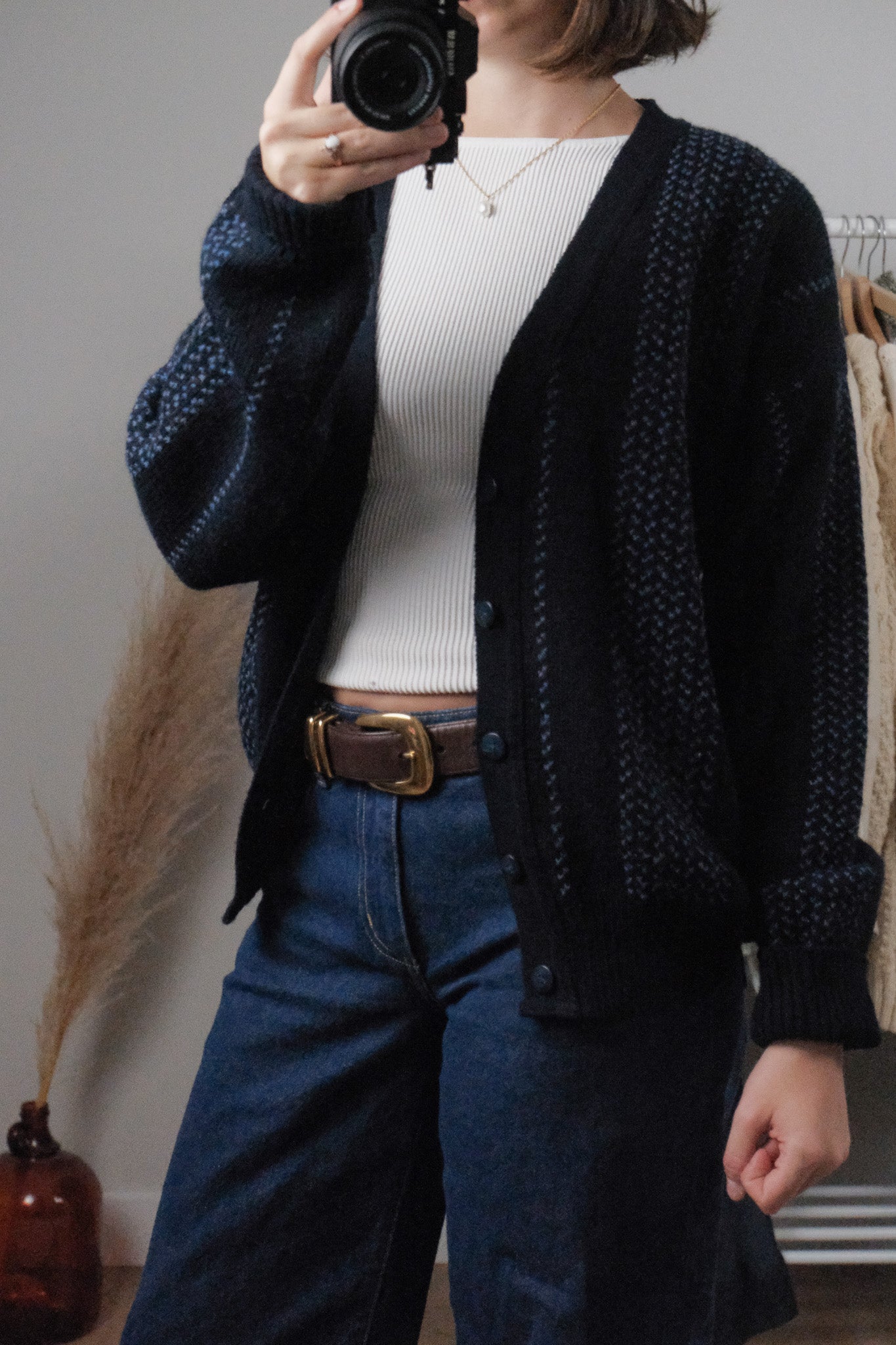 Made in Turkey x Vintage x Wool Blend Cardigan (M)