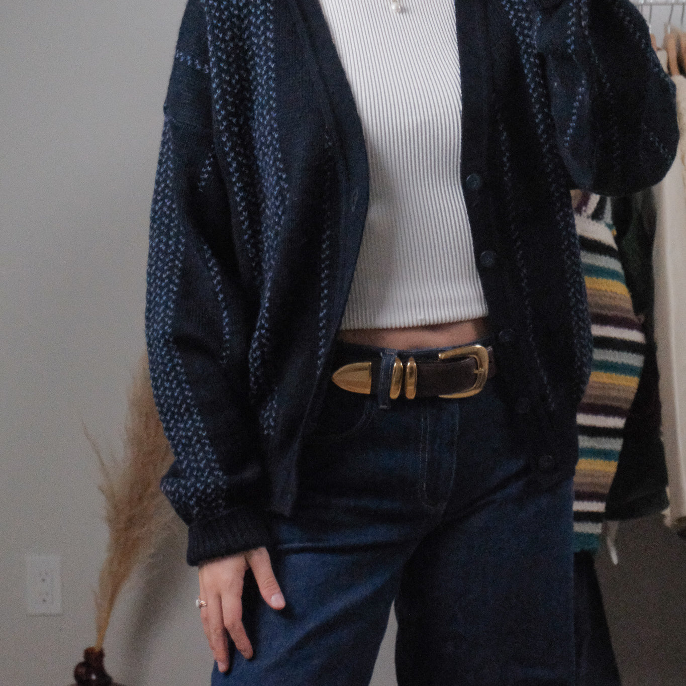 Made in Turkey x Vintage x Wool Blend Cardigan (M)