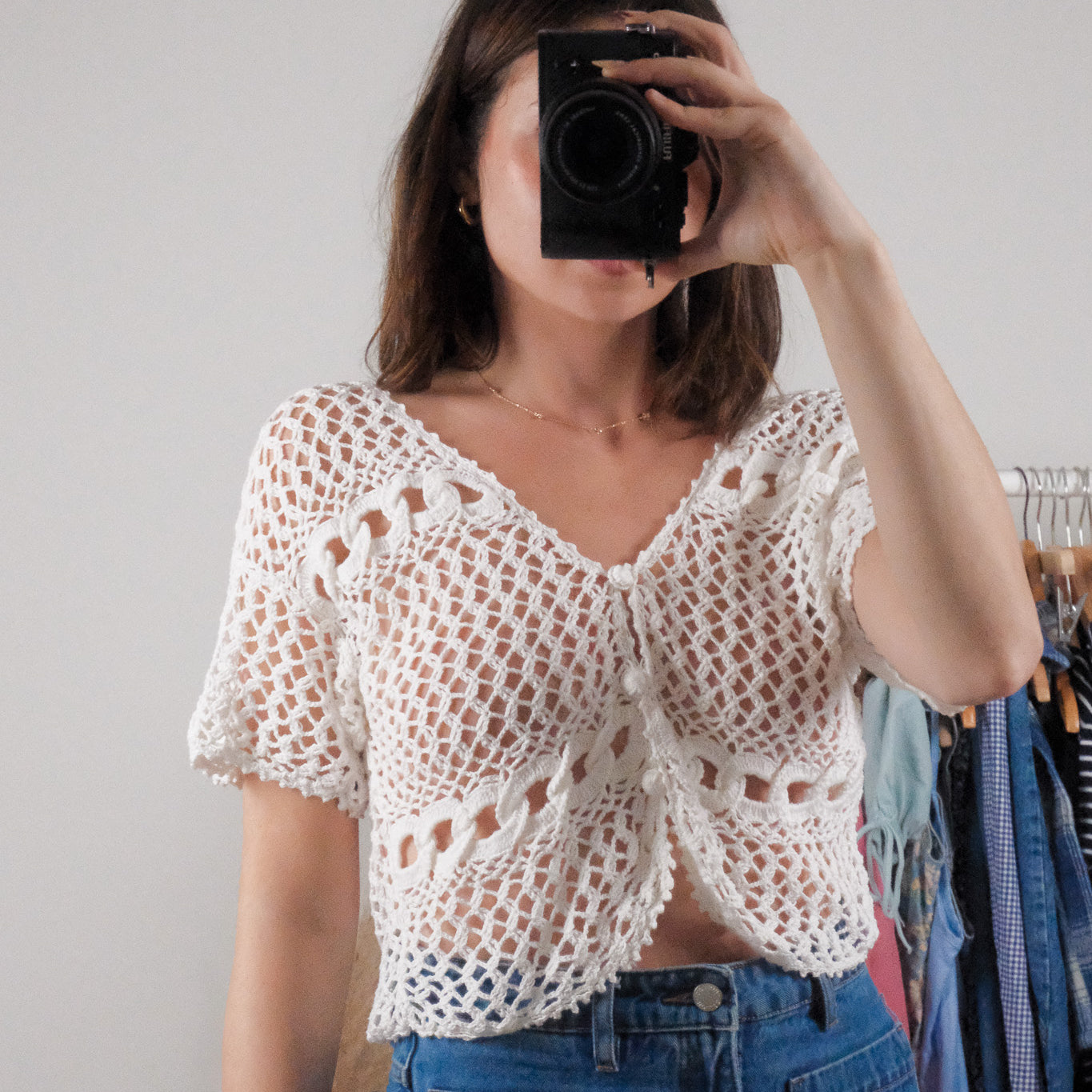 Vintage x Cotton Short-Sleeve Knit (S/M)
