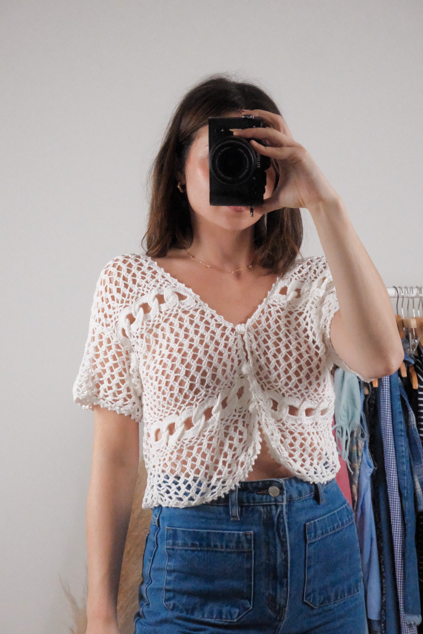 Vintage x Cotton Short-Sleeve Knit (S/M)