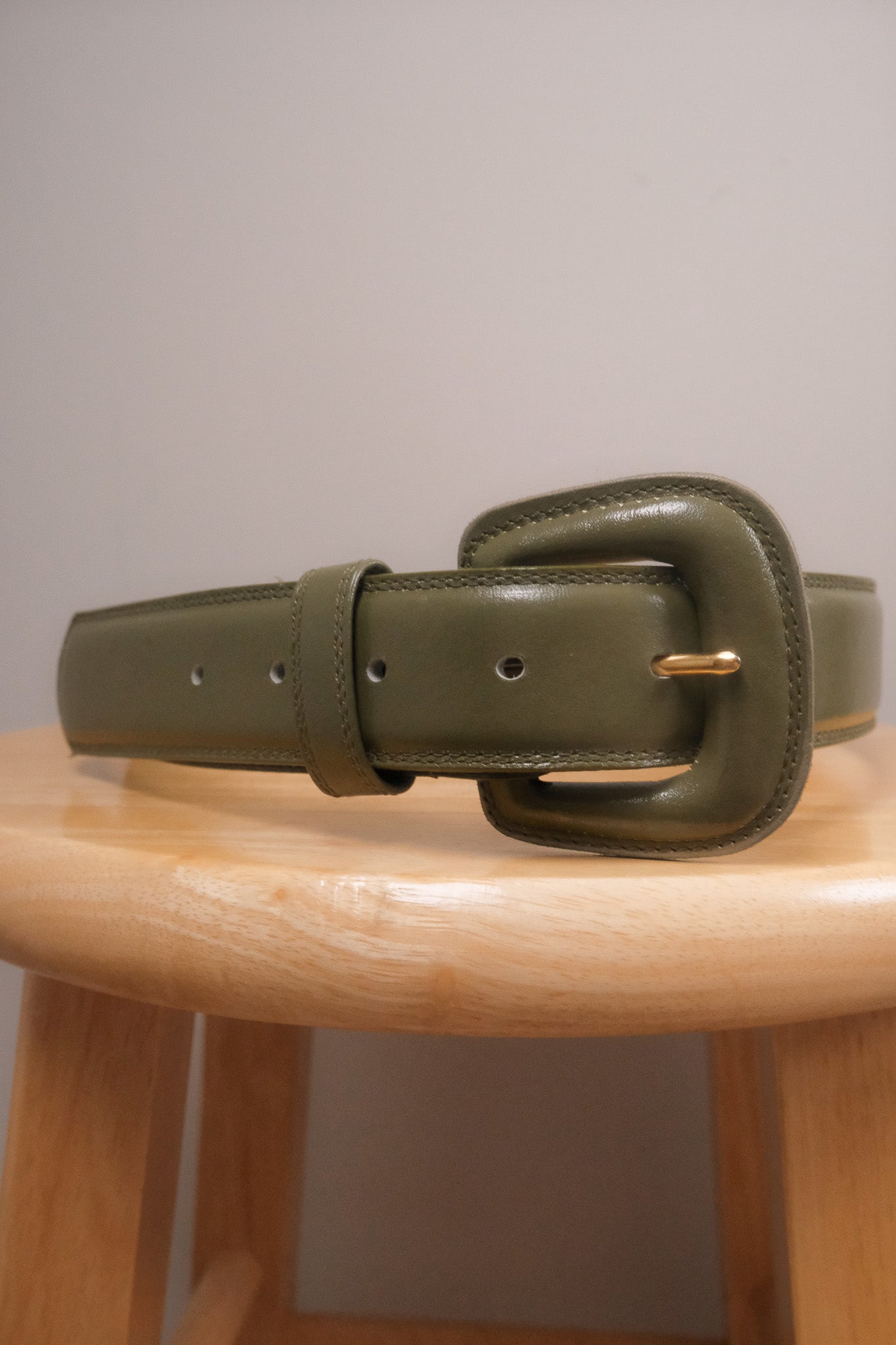 Vintage x Leather Belt (XS/S)