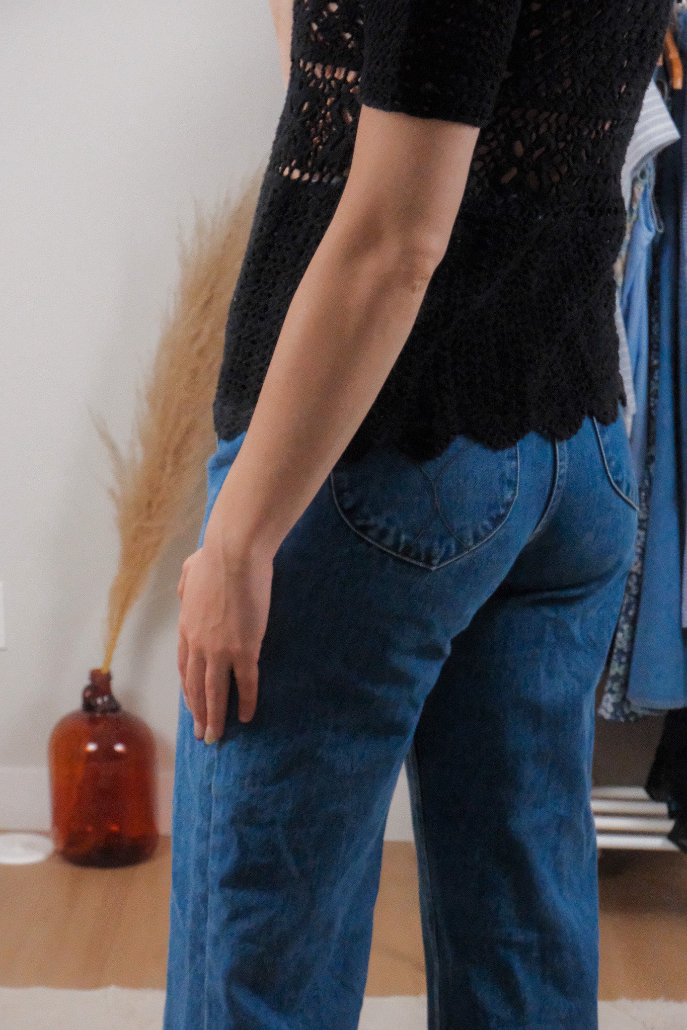 Made in Korea x Vintage x Cotton Crochet Top (M)