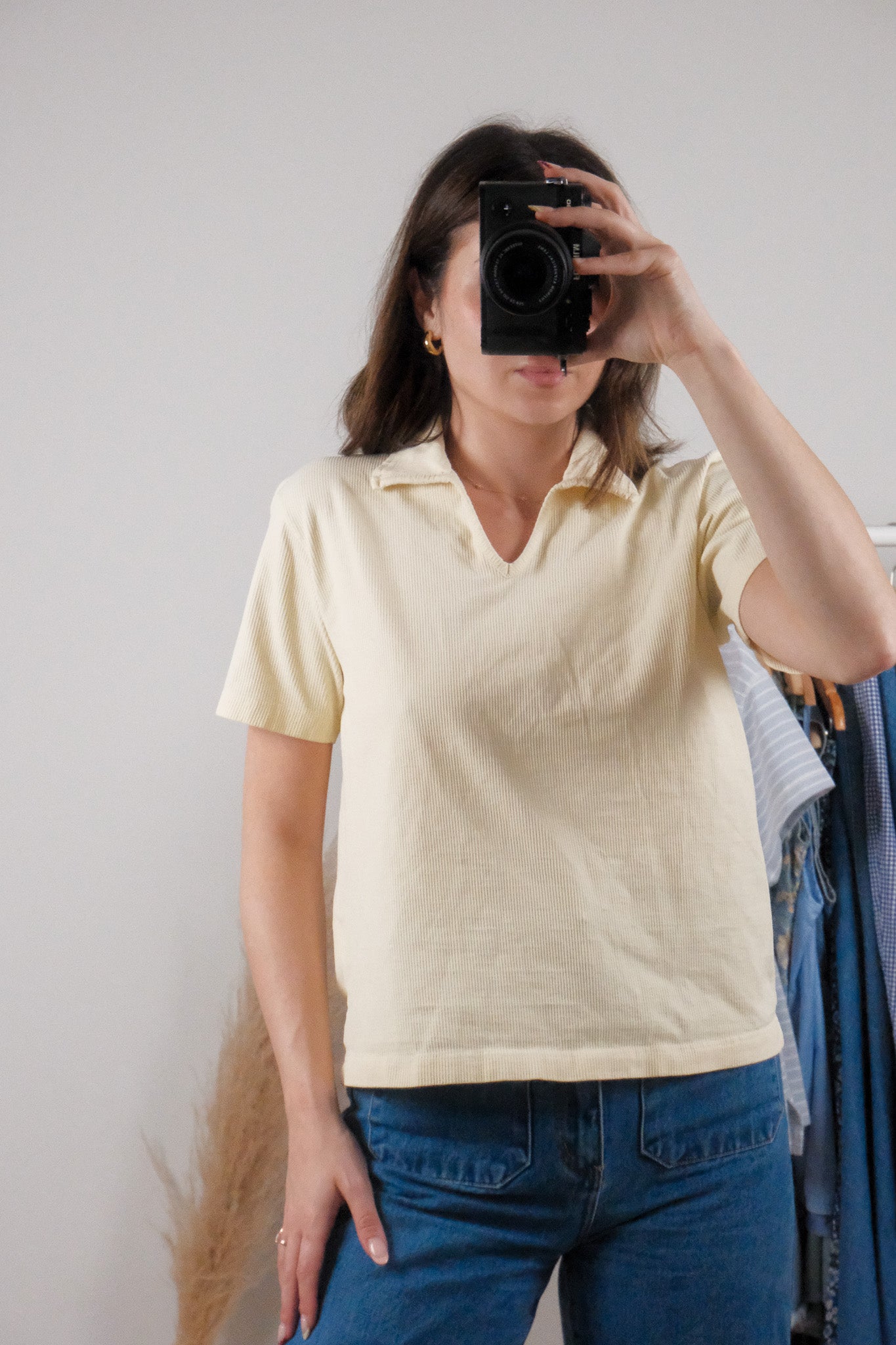 Vintage x Collared Top (L)