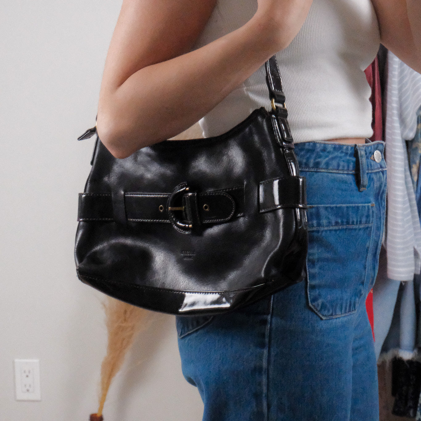 Vintage x Faux Leather Purse
