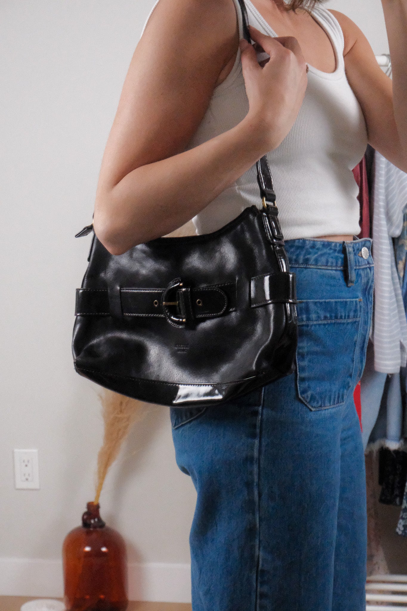 Vintage x Faux Leather Purse