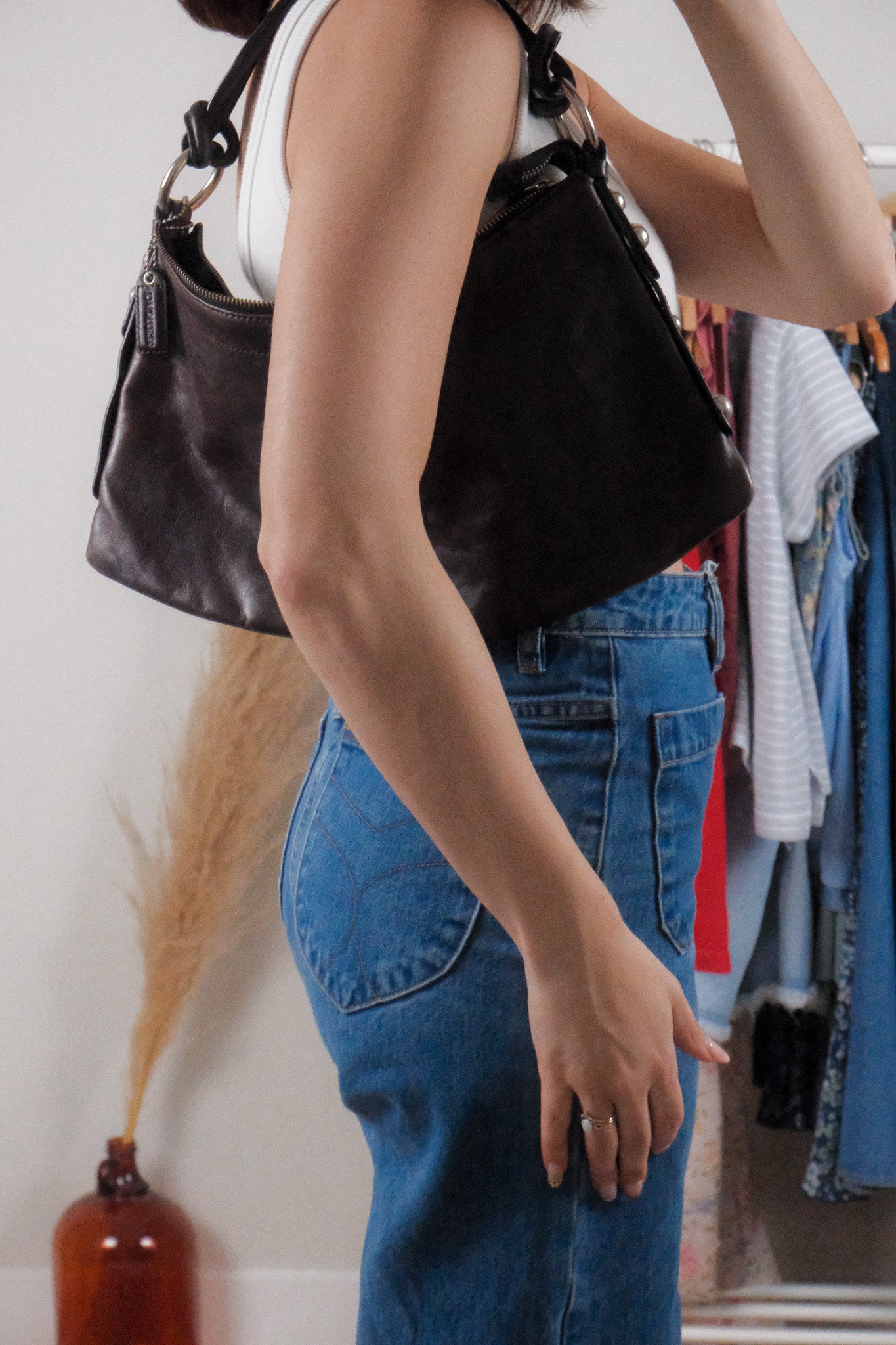 Vintage x Danier x Leather Studded Purse