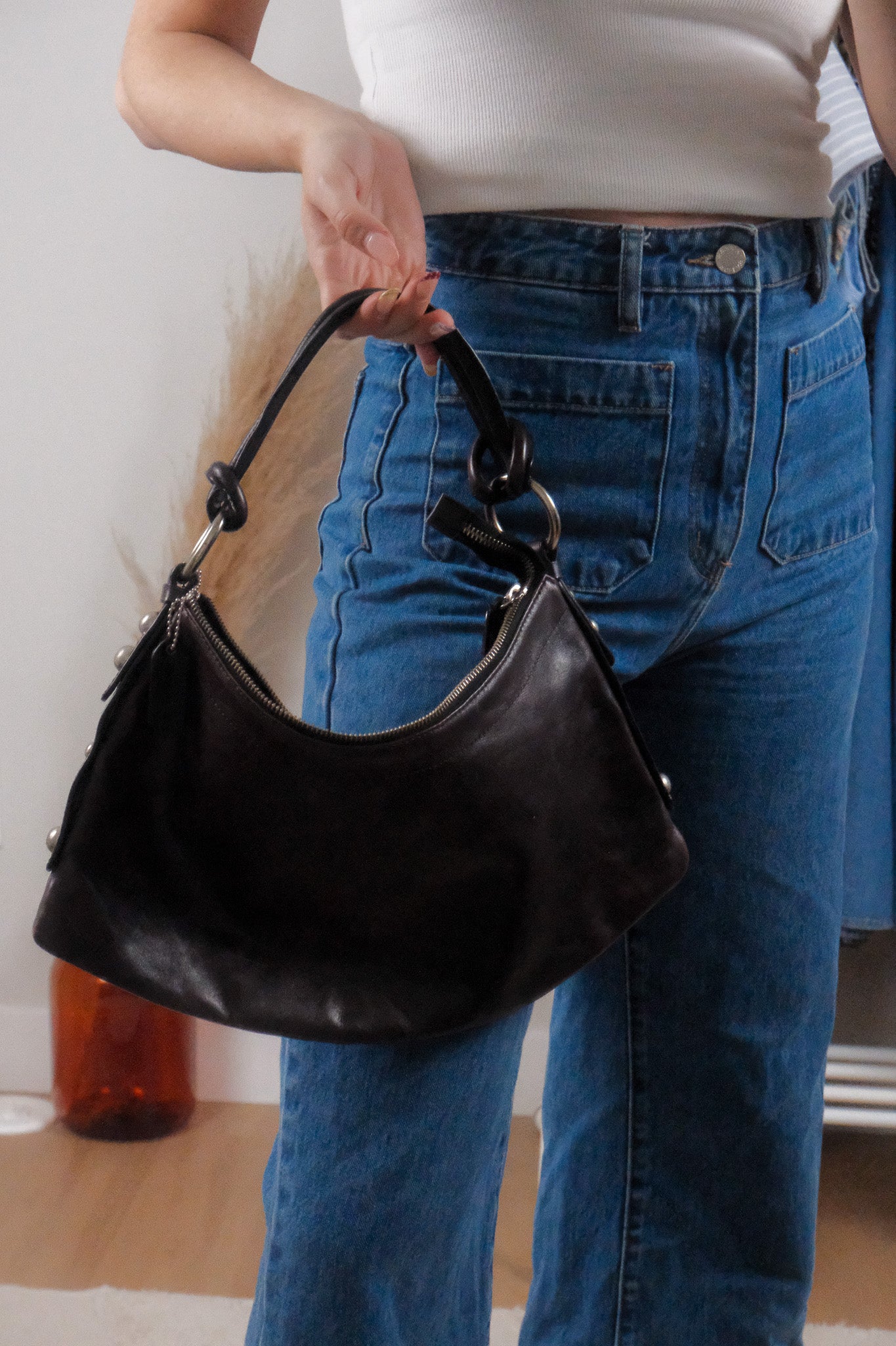 Vintage x Danier x Leather Studded Purse