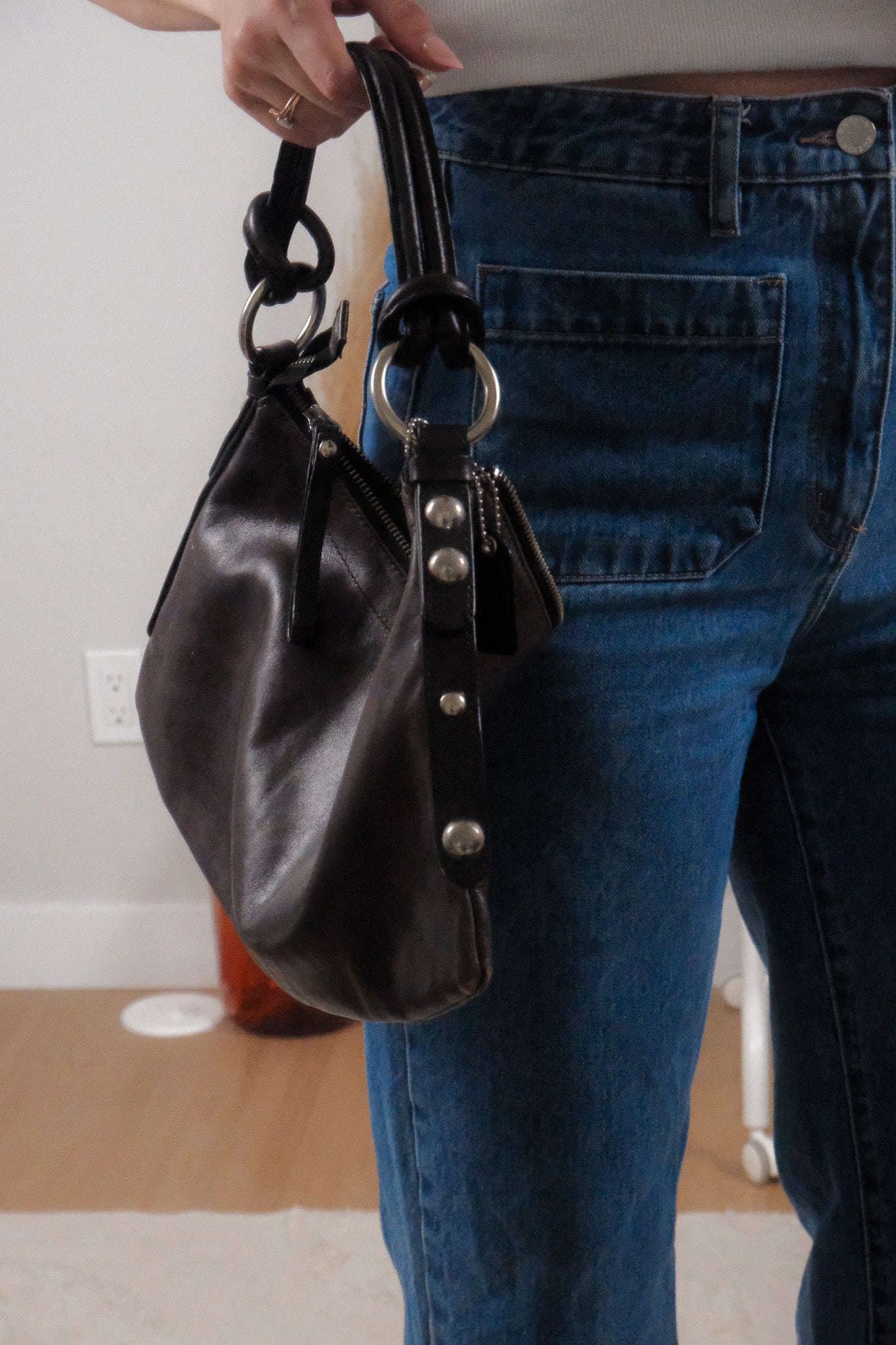 Vintage x Danier x Leather Studded Purse