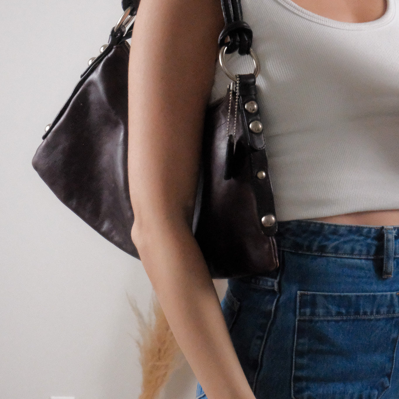 Vintage x Danier x Leather Studded Purse
