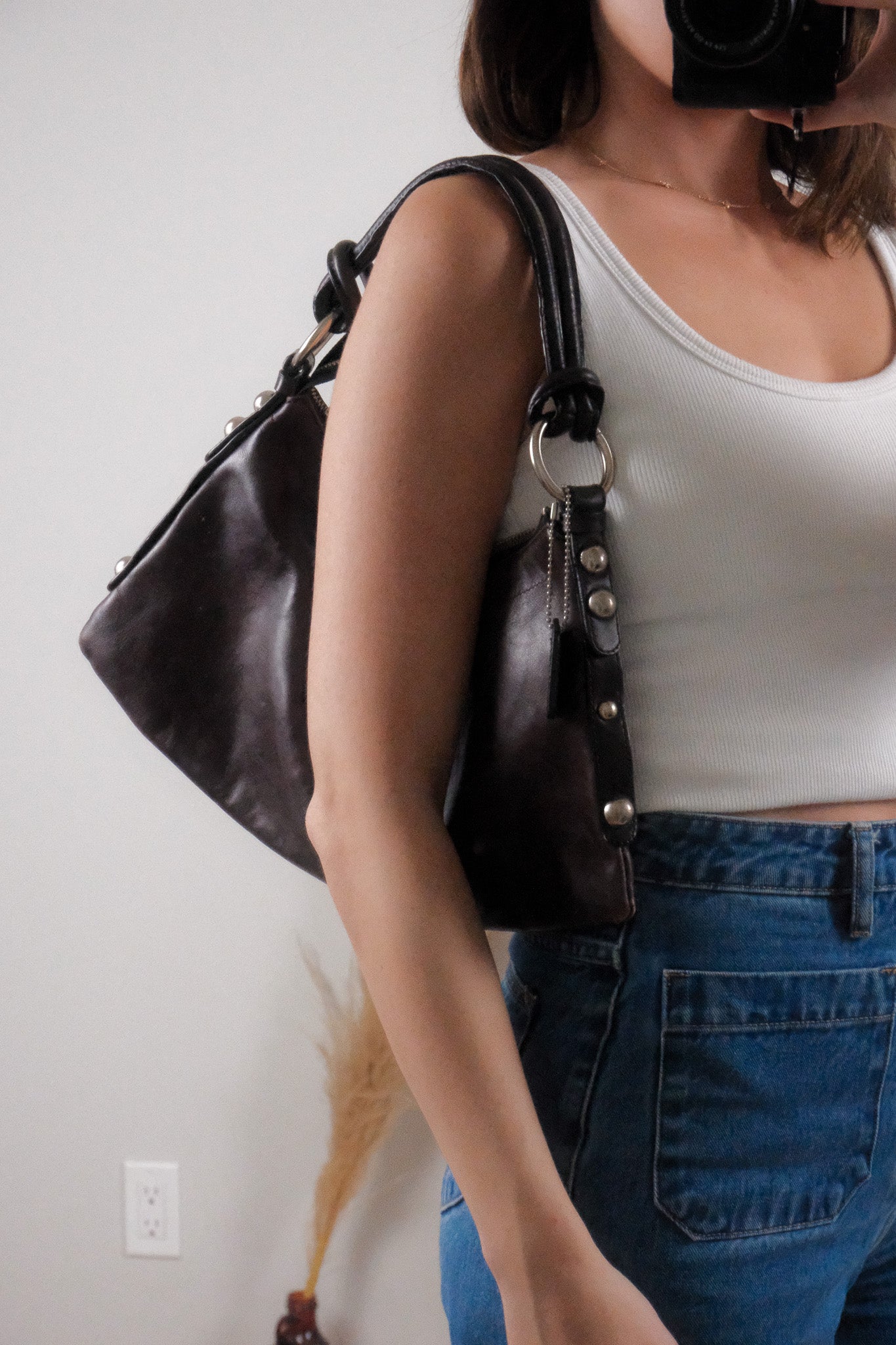 Vintage x Danier x Leather Studded Purse