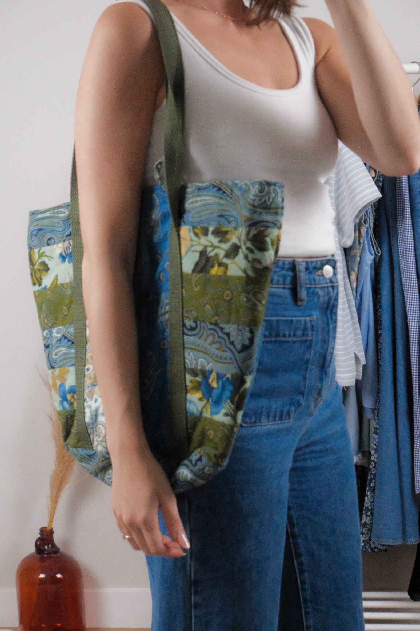Handmade x Quilted Tote Bag