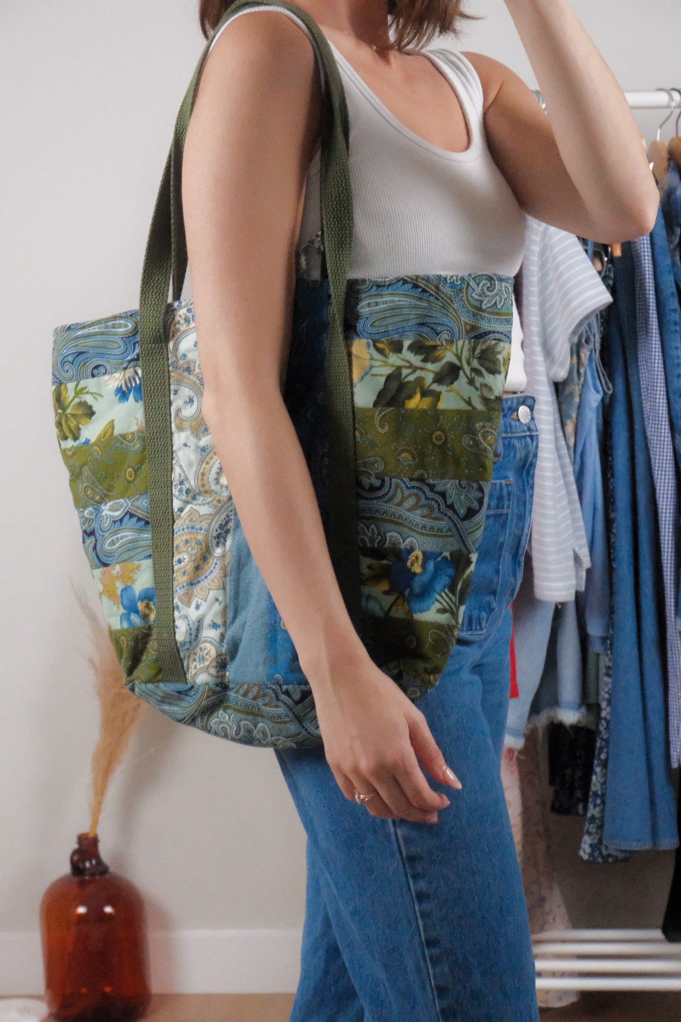 Handmade x Quilted Tote Bag