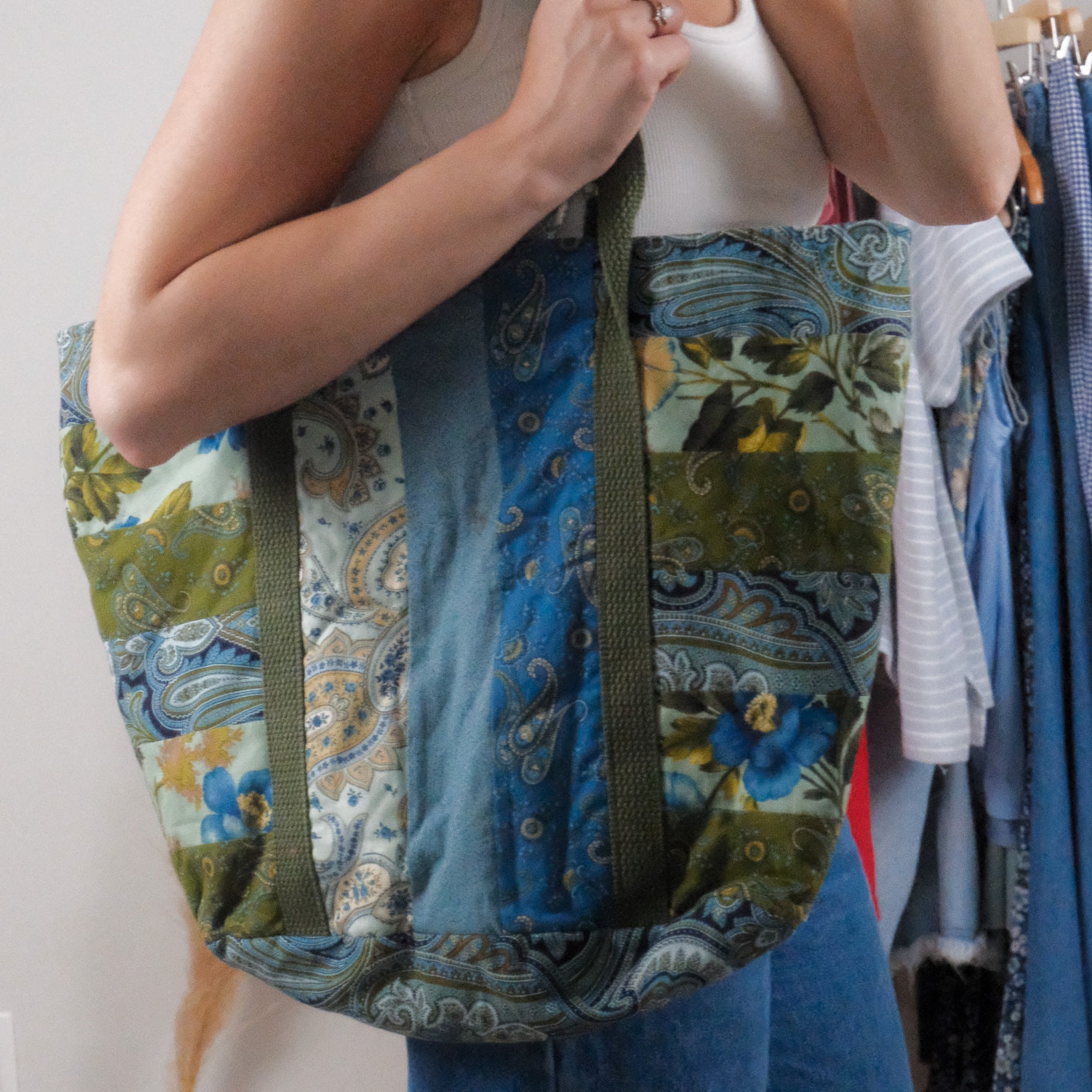Handmade x Quilted Tote Bag