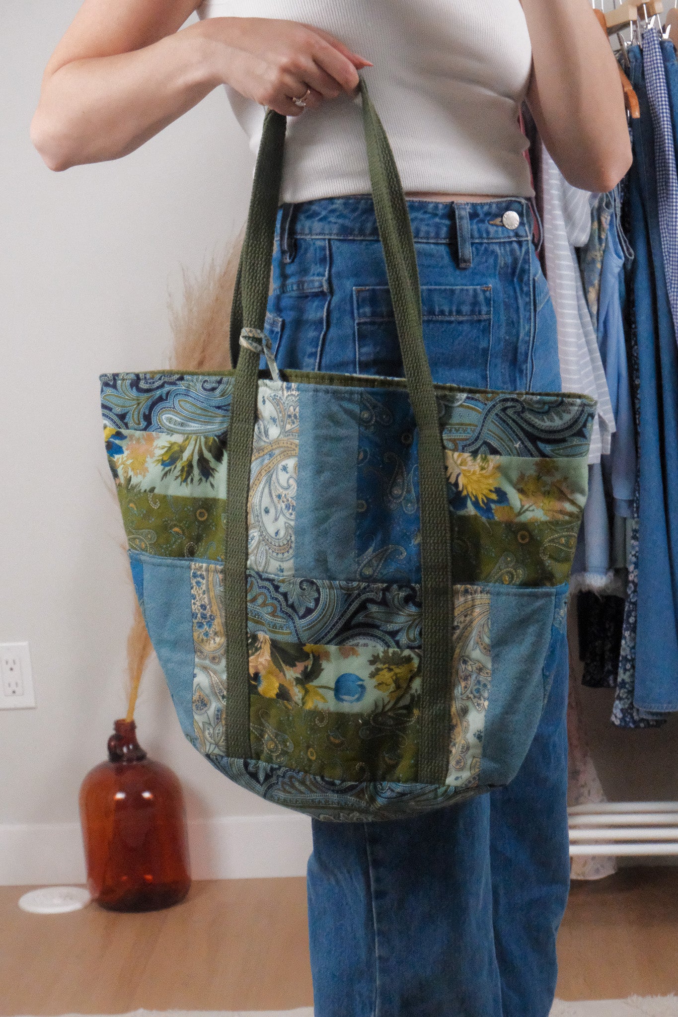 Handmade x Quilted Tote Bag