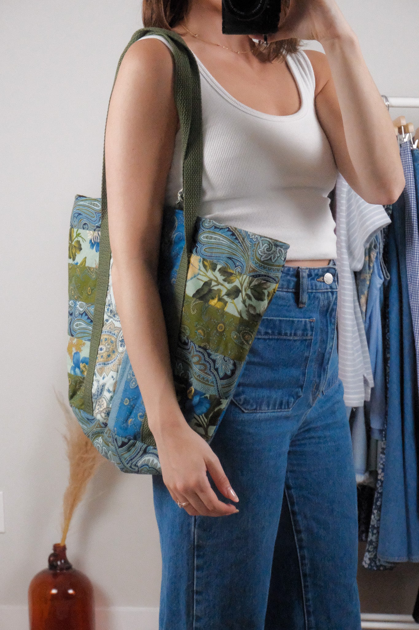 Handmade x Quilted Tote Bag